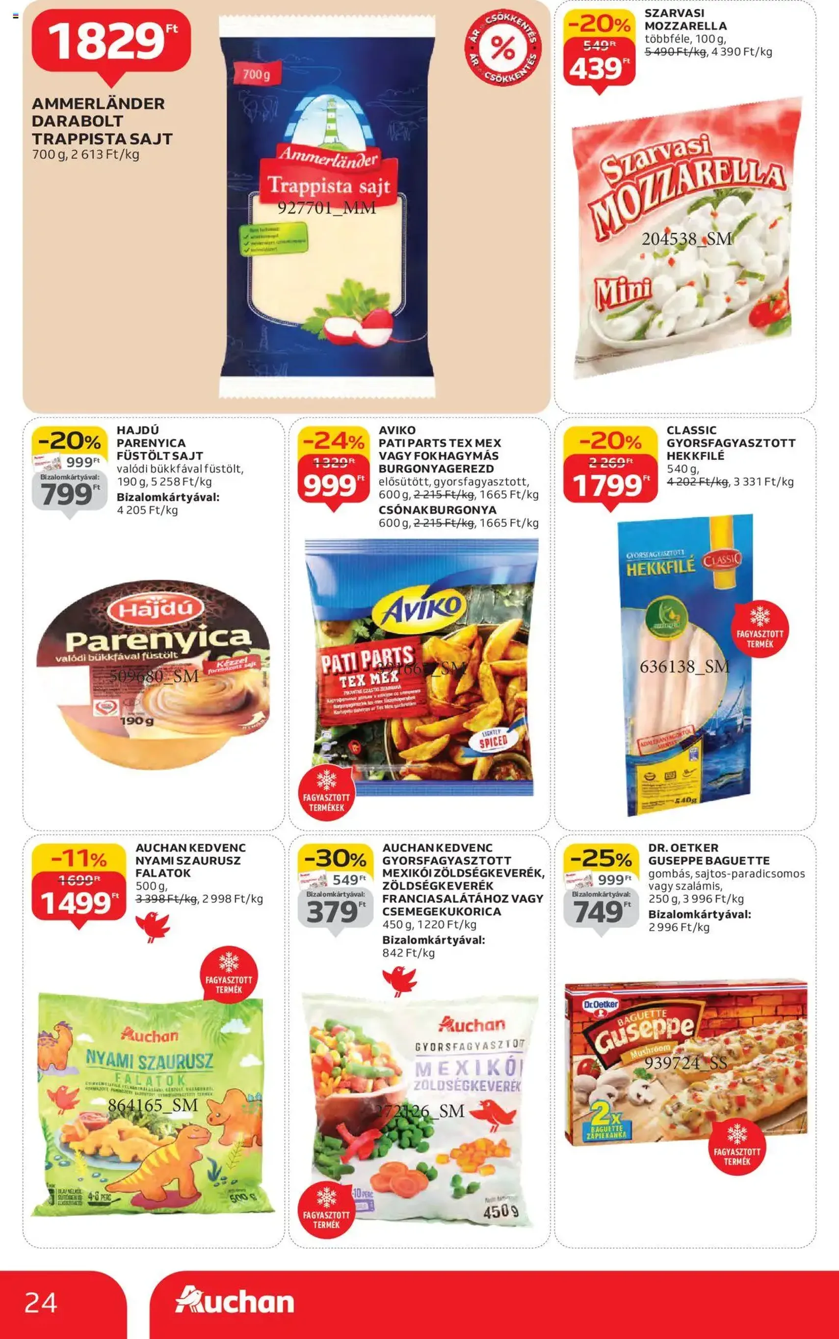 Auchan Akciós újság - 2025.10.16. érvényes szórólap 24 oldal 54 oldalból Auchan Akciós újság - 2025.10.16. érvényes szórólap 24 oldal 54 oldalból