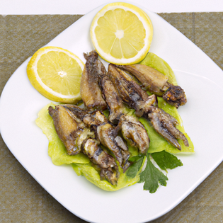 Previsualización de la receta Unos crujientes calamares boquerones fritos al limón