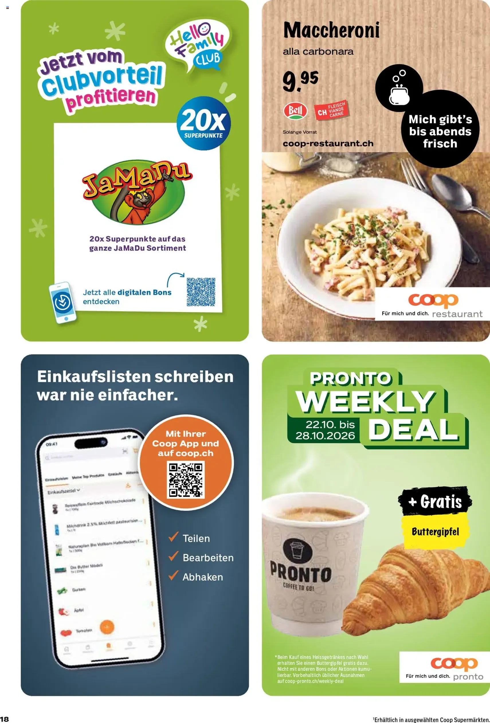 Coop aktionen - Gültiger Prospekt ab 22.10.2026, Seite 18 von insgesamt 28