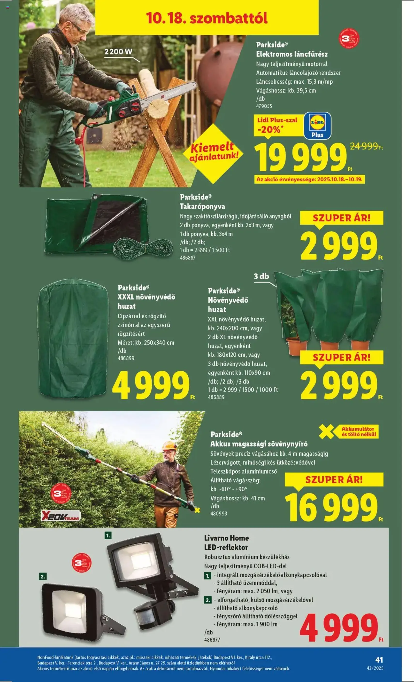 Lidl Akciós újság - 2025.10.16. érvényes szórólap 41 oldal 68 oldalból Lidl Akciós újság - 2025.10.16. érvényes szórólap 41 oldal 68 oldalból