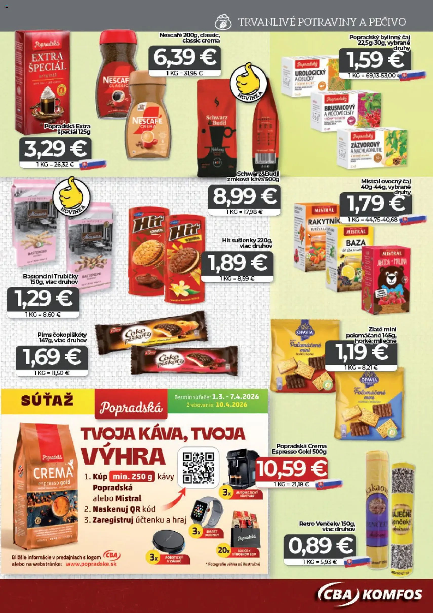 CBA Komfos leták - platný leták od 27.03.2026 strana 9 z 16