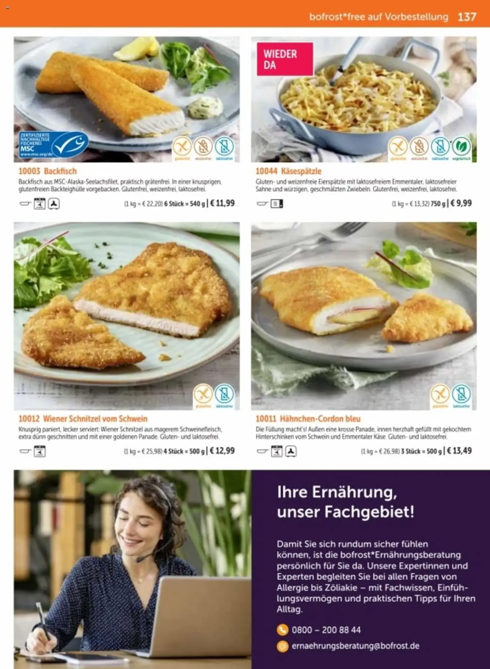 Bofrost Katalog - Gültiger Prospekt ab 06.03.2026, Seite 137 von insgesamt 150