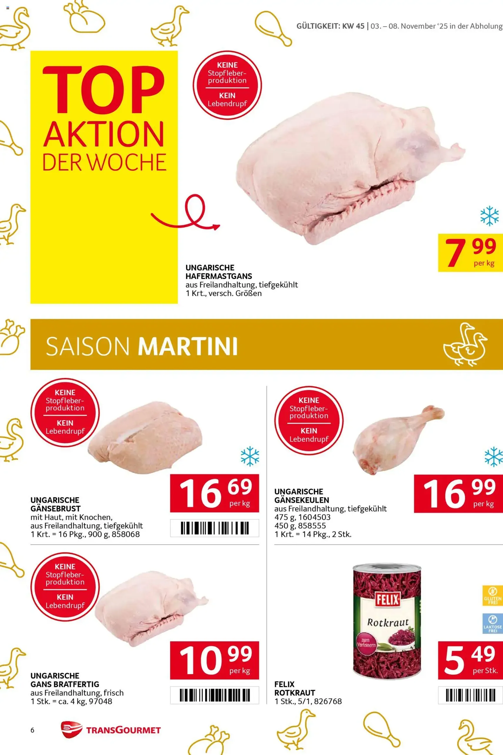 Transgourmet Flugblatt - Gültiger Prospekt ab 03.11.2025, Seite 6 von insgesamt 36
