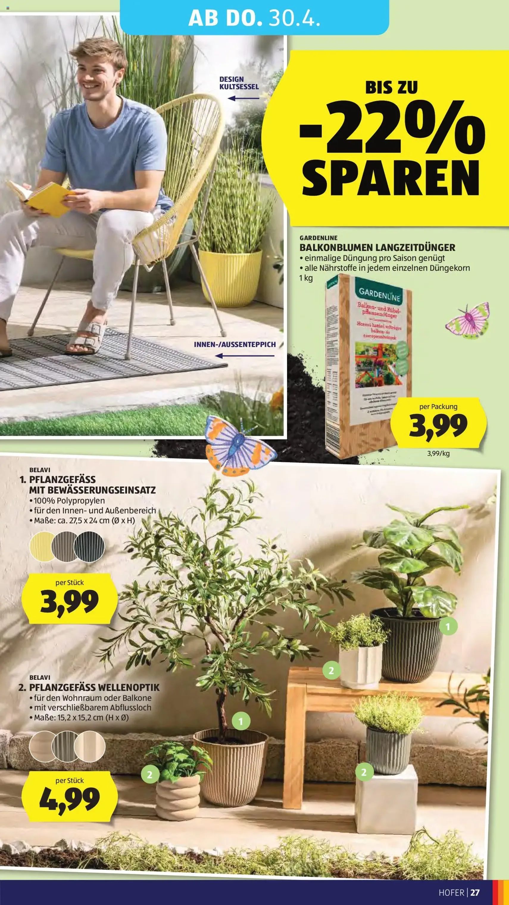 Hofer Flugblatt - Gültiger Prospekt ab 22.04.2026, Seite 31 von insgesamt 41