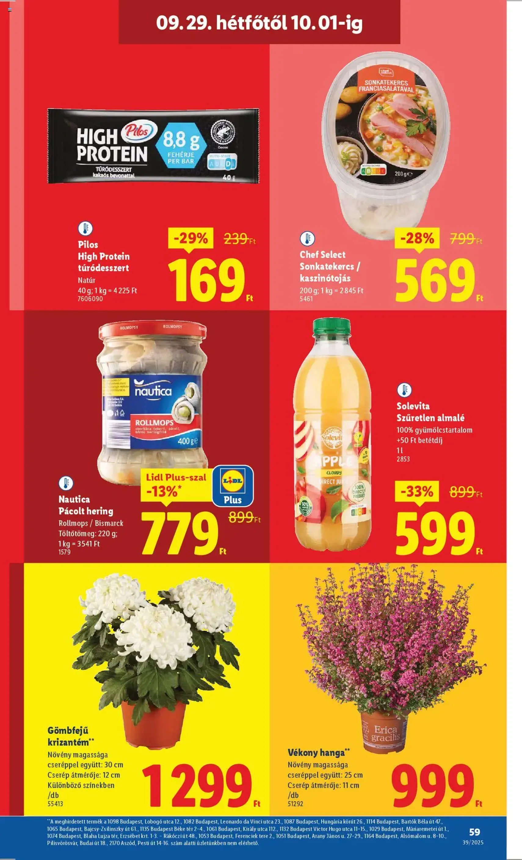 Lidl Akciós újság - 2025.09.25. érvényes szórólap 59 oldal 68 oldalból Lidl Akciós újság - 2025.09.25. érvényes szórólap 59 oldal 68 oldalból