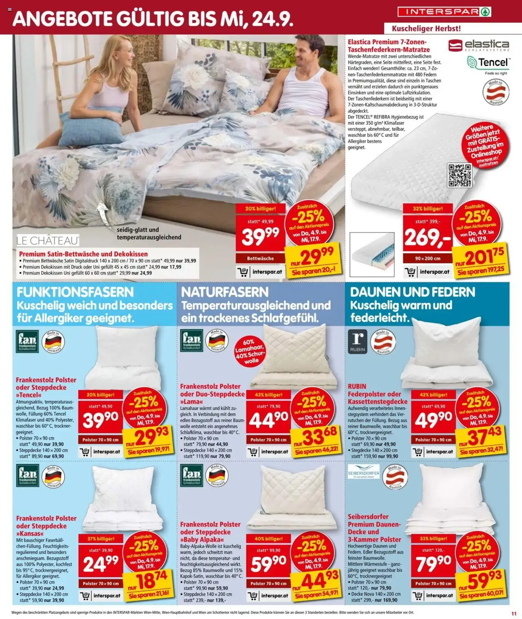 Interspar Flugblatt - Gültiger Prospekt ab 04.09.2025, Seite 11 von insgesamt 16 Interspar Flugblatt - Gültiger Prospekt ab 04.09.2025, Seite 11 von insgesamt 16