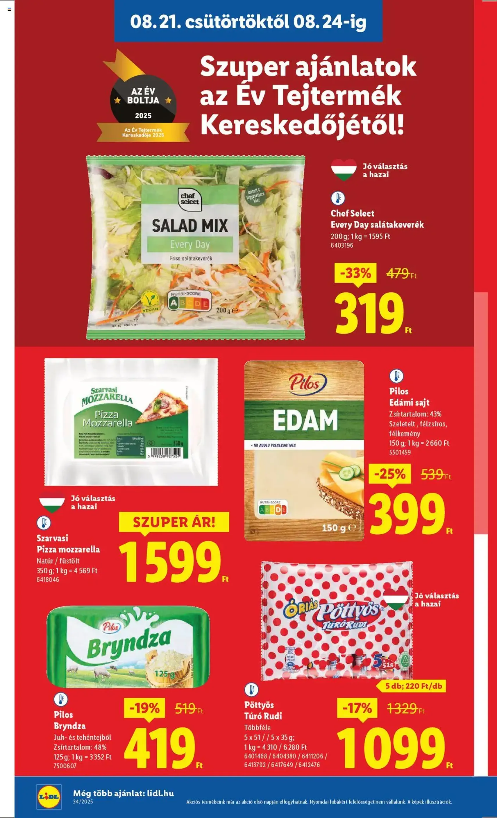 Lidl Akciós újság - 2025.08.21. érvényes szórólap 10 oldal 70 oldalból