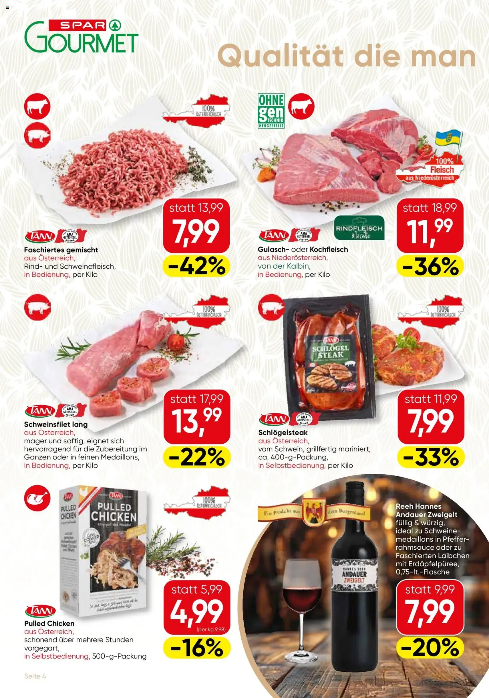 SPAR Gourmet Flugblatt - Gültiger Prospekt ab 03.06.2026, Seite 4 von insgesamt 12