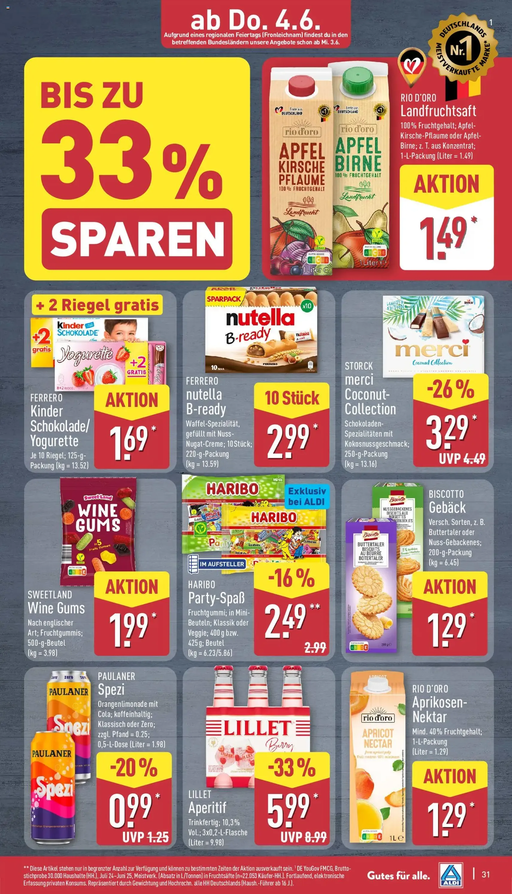 Aldi Prospekt - Gültiger Prospekt ab 01.06.2026, Seite 31 von insgesamt 37