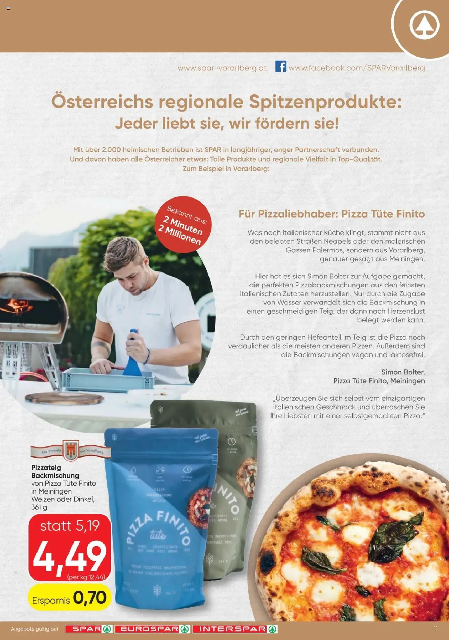 Spar Flugblatt - Gültiger Prospekt ab 28.08.2025, Seite 11 von insgesamt 20 Spar Flugblatt - Gültiger Prospekt ab 28.08.2025, Seite 11 von insgesamt 20