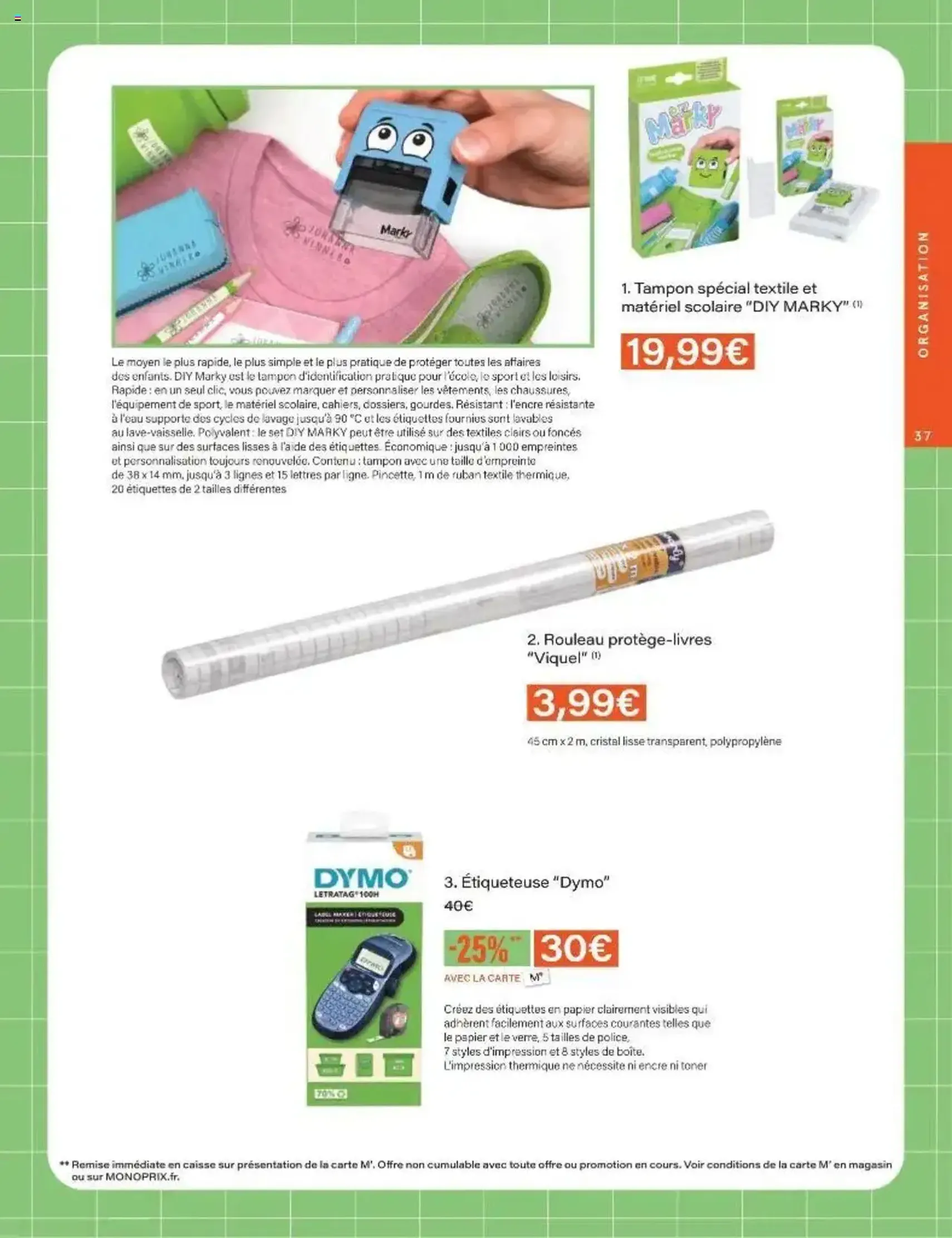 Monoprix catalogue guide de rentrée - brochure valable à partir du 05/08/2025, page 37 sur 42
