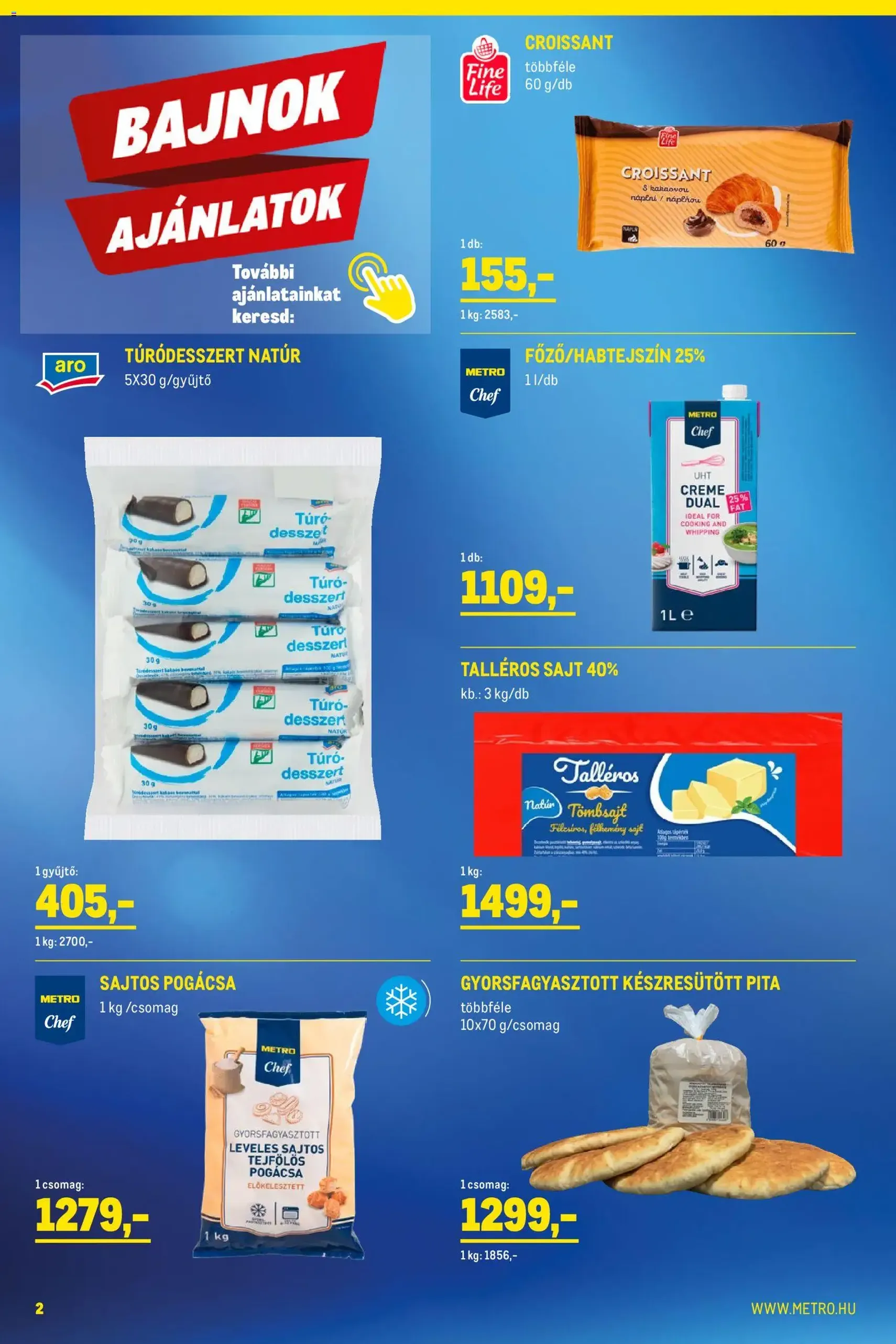 Metro - Élelmiszer és Szezonális katalógus 2026/02 - 2026.02.01. érvényes szórólap 2 oldal 41 oldalból