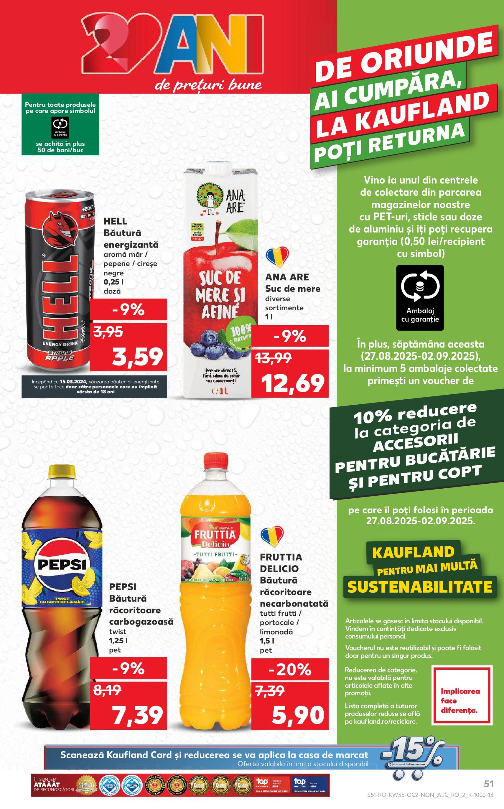 Catalog Kaufland - Bucureşti - cataloage valabile începând cu 27.08.2025 pagina 51 din 64 Catalog Kaufland - Bucureşti - cataloage valabile începând cu 27.08.2025 pagina 51 din 64