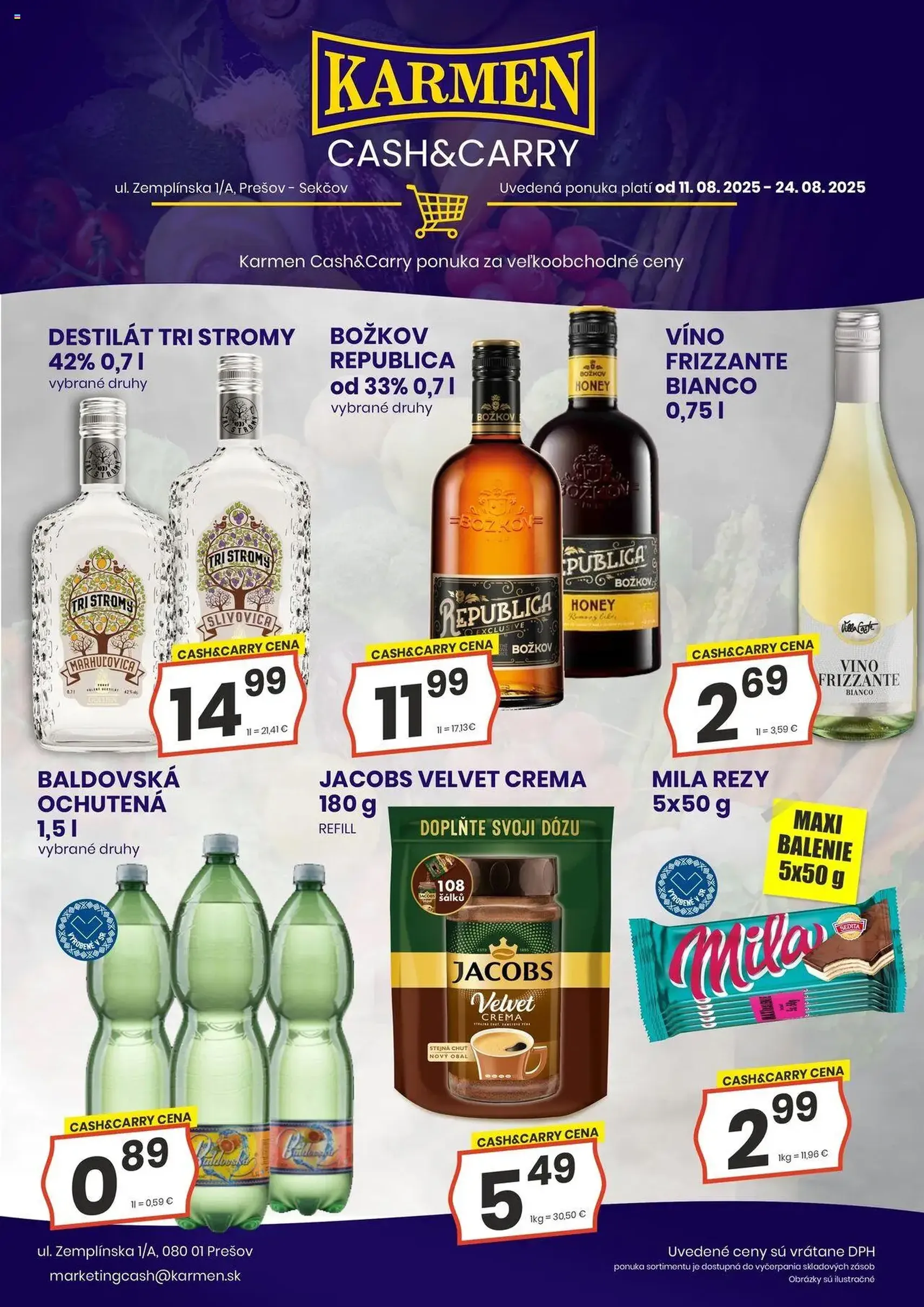 KARMEN CBA leták - platný leták od 11.08.2025 strana 2 z 2