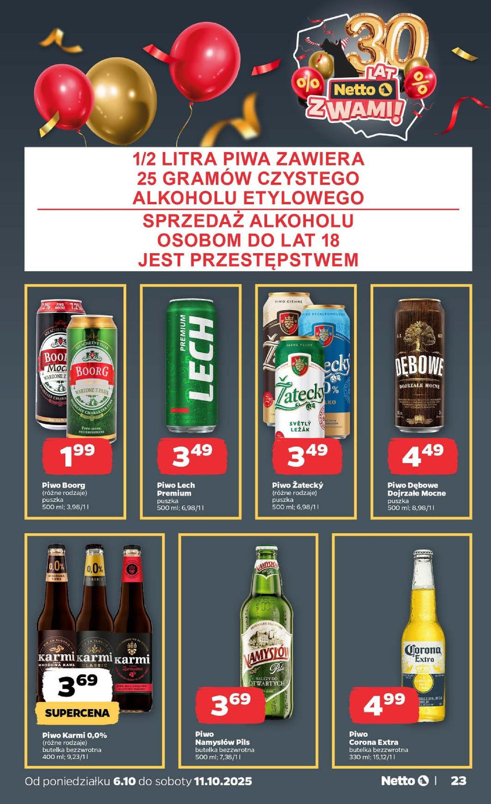 Netto gazetka - Spożywcza - ważny gazetka od 06.10.2025 strona 23 z 34