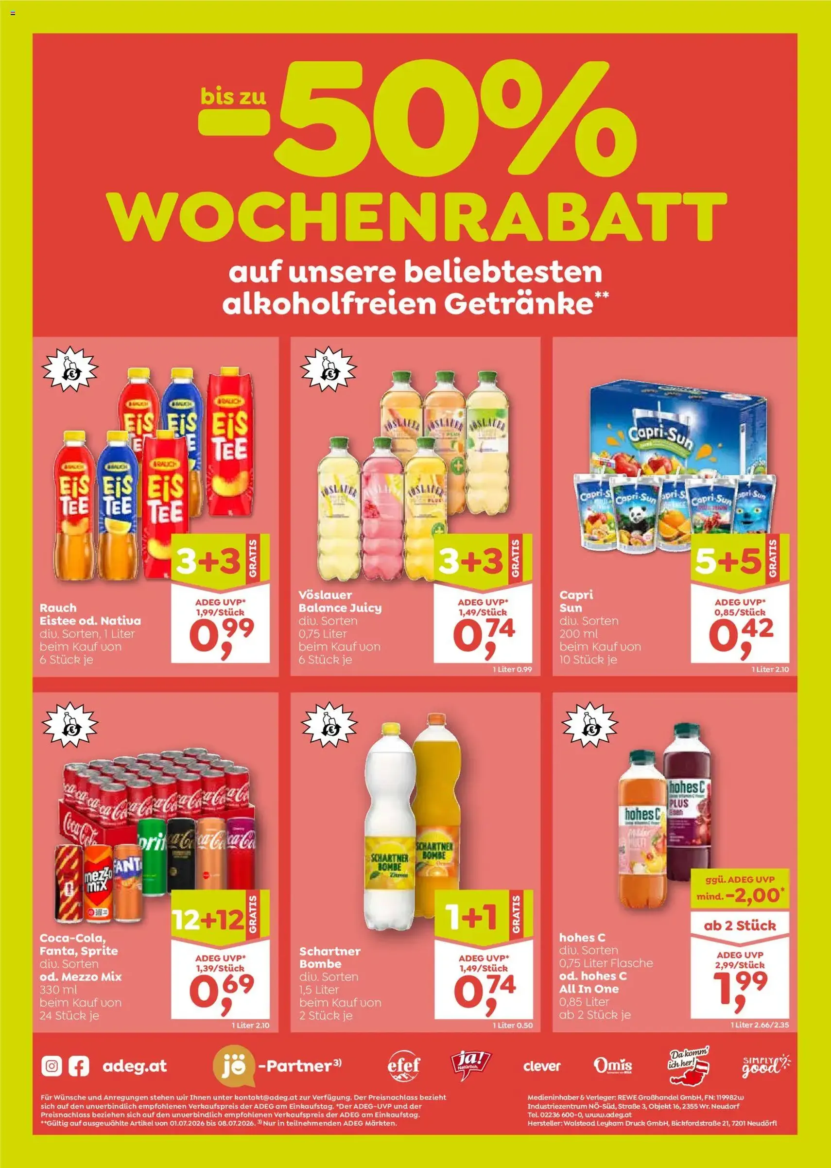 ADEG Flugblatt - Gültiger Prospekt ab 01.07.2026, Seite 8 von insgesamt 8