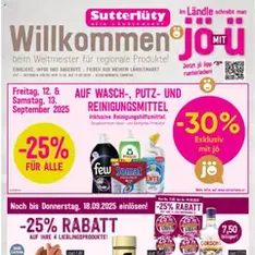Sutterlüty Flugblatt - Prospekt Vorschau gültig ab 11.09.2025