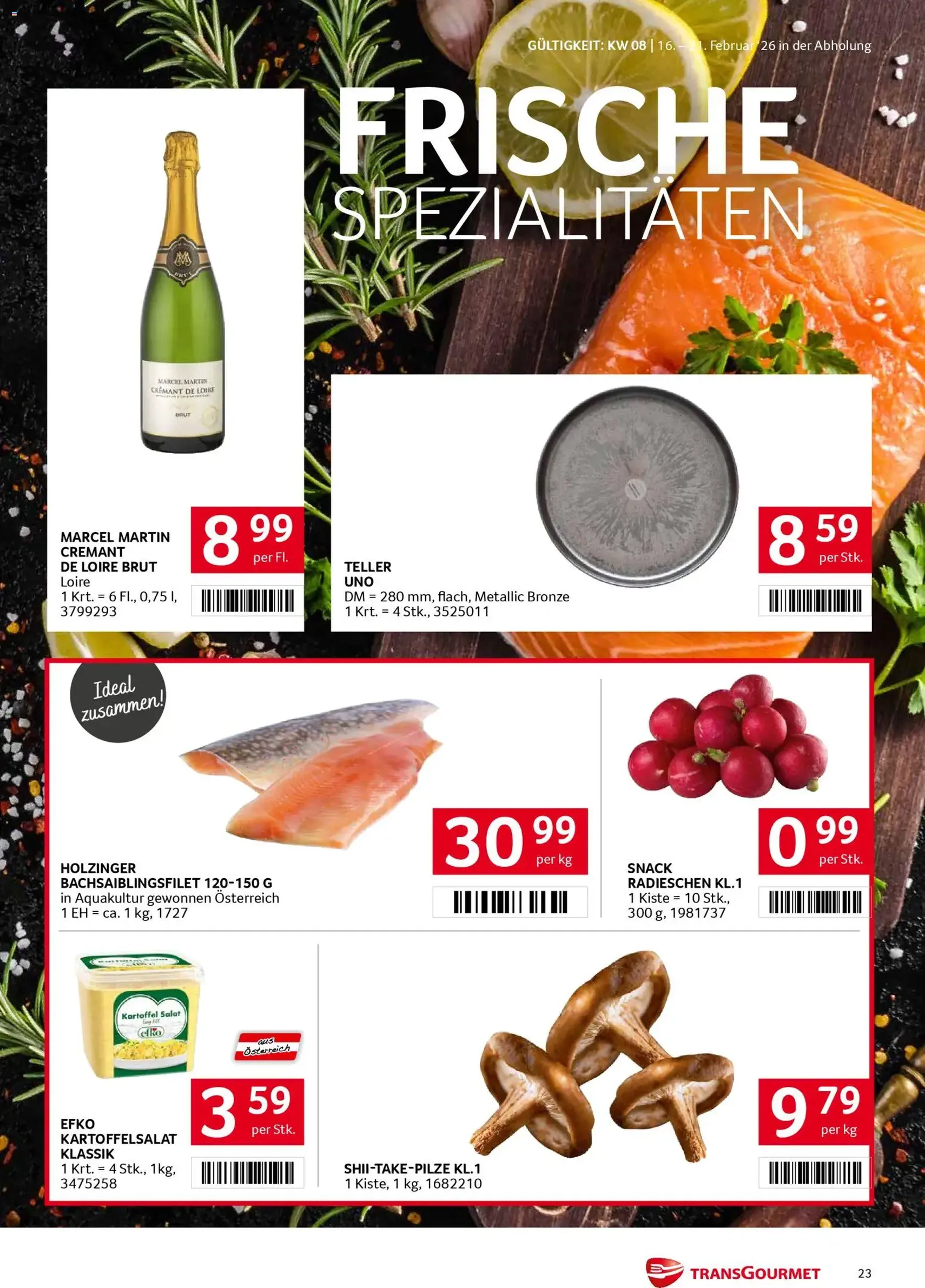 Transgourmet Flugblatt - Gültiger Prospekt ab 16.02.2026, Seite 23 von insgesamt 28