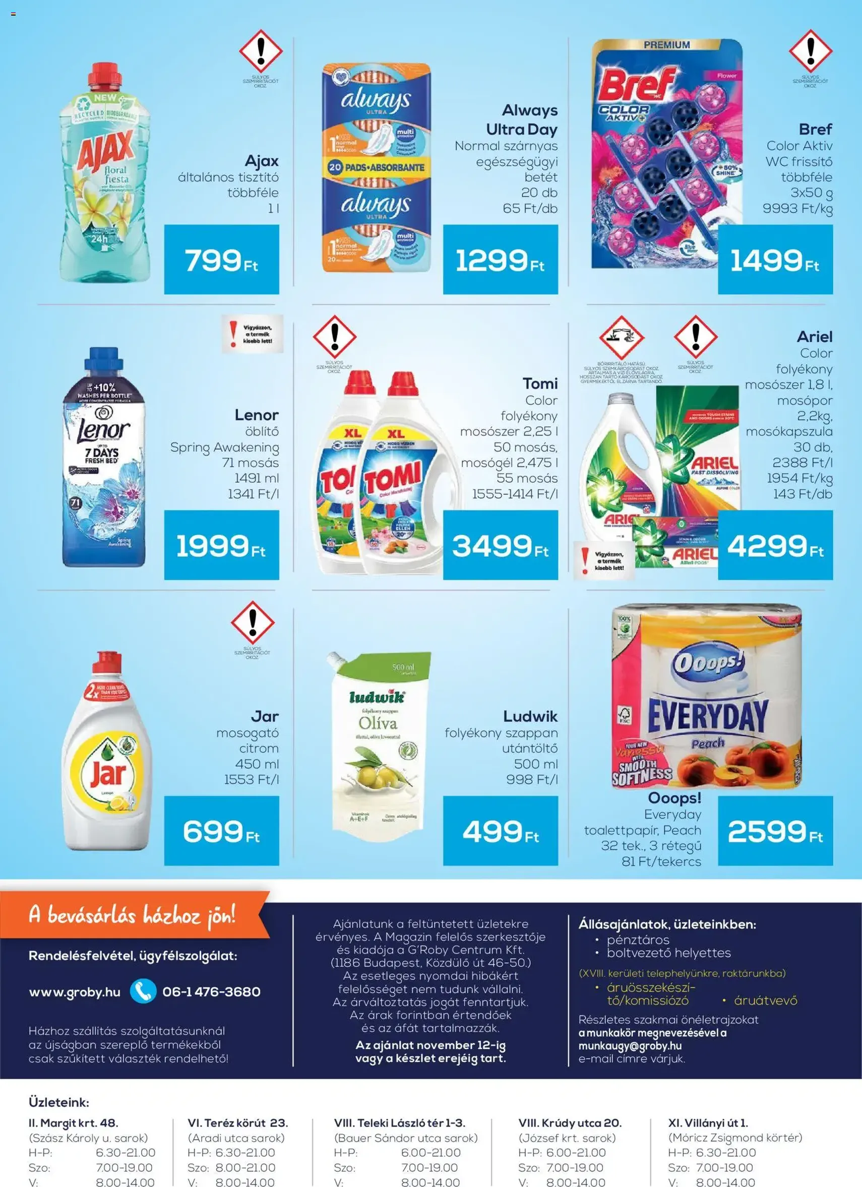 G'Roby Akciós újság - 2025.10.30. érvényes szórólap 4 oldal 4 oldalból