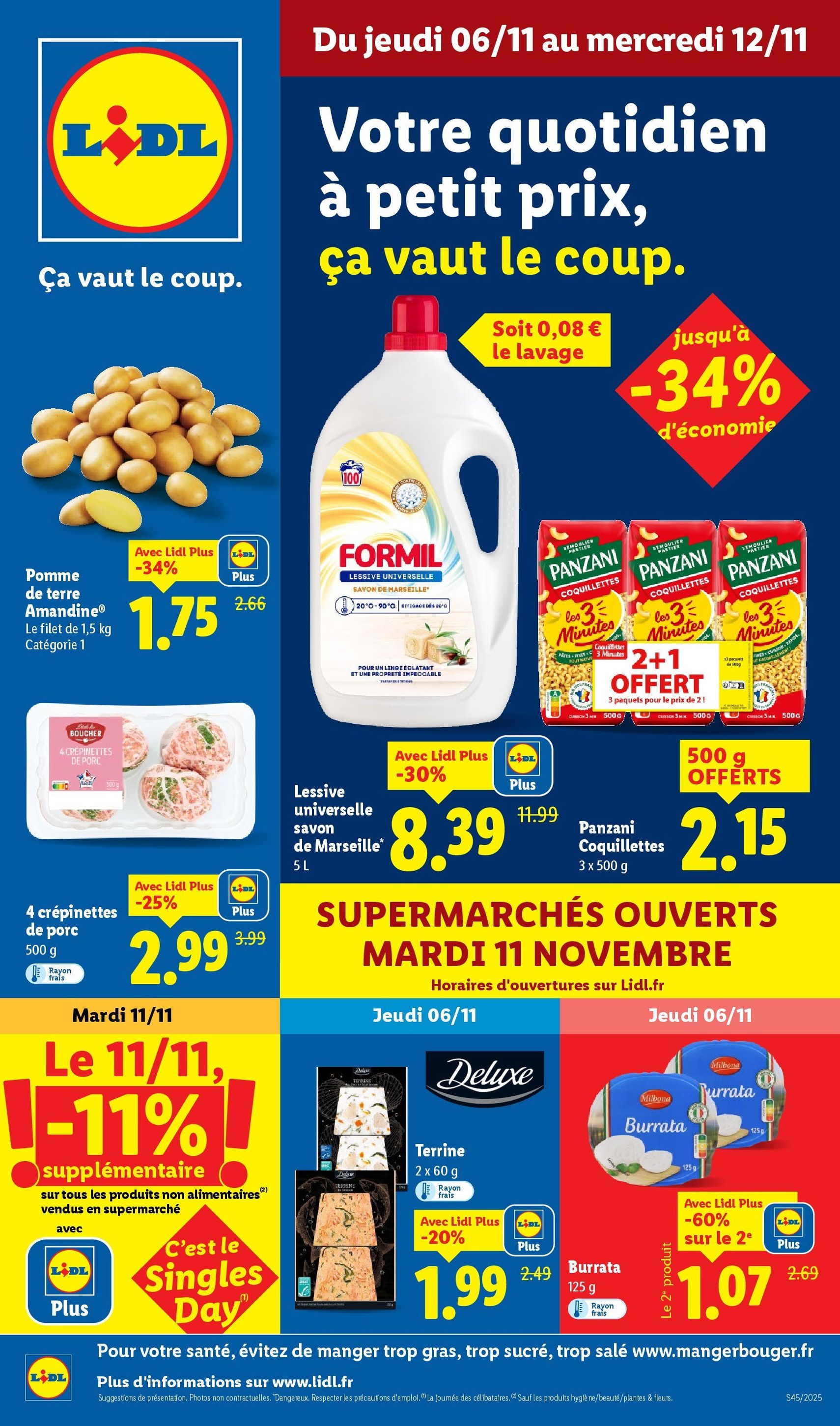 LIDL catalogue semaine 45 - brochure valable à partir du 06/11/2025, page 1 sur 95