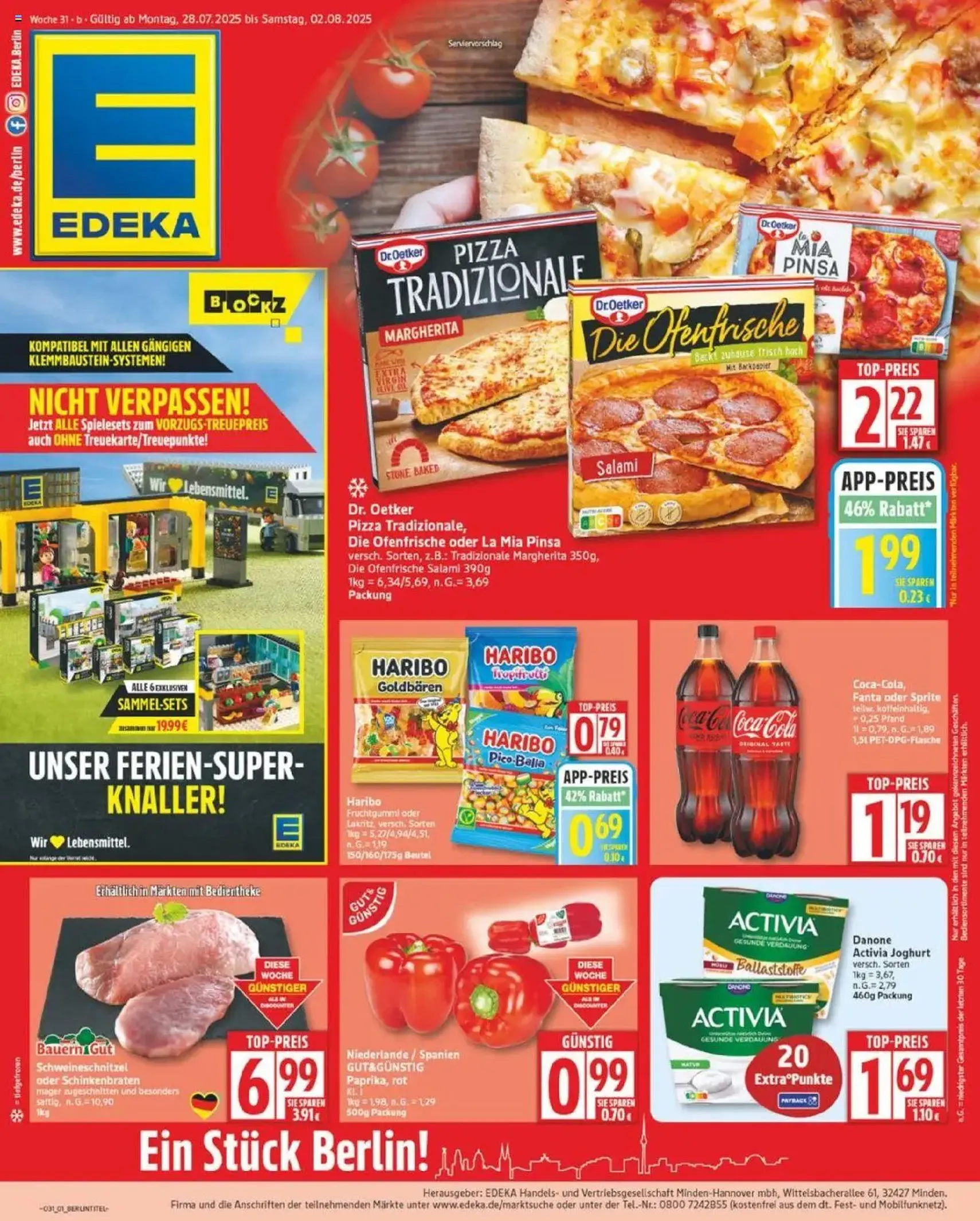 Edeka Prospekt - Gültiger Prospekt ab 28.07.2025, Seite 1 von insgesamt 18 Edeka Prospekt - Gültiger Prospekt ab 28.07.2025, Seite 1 von insgesamt 18