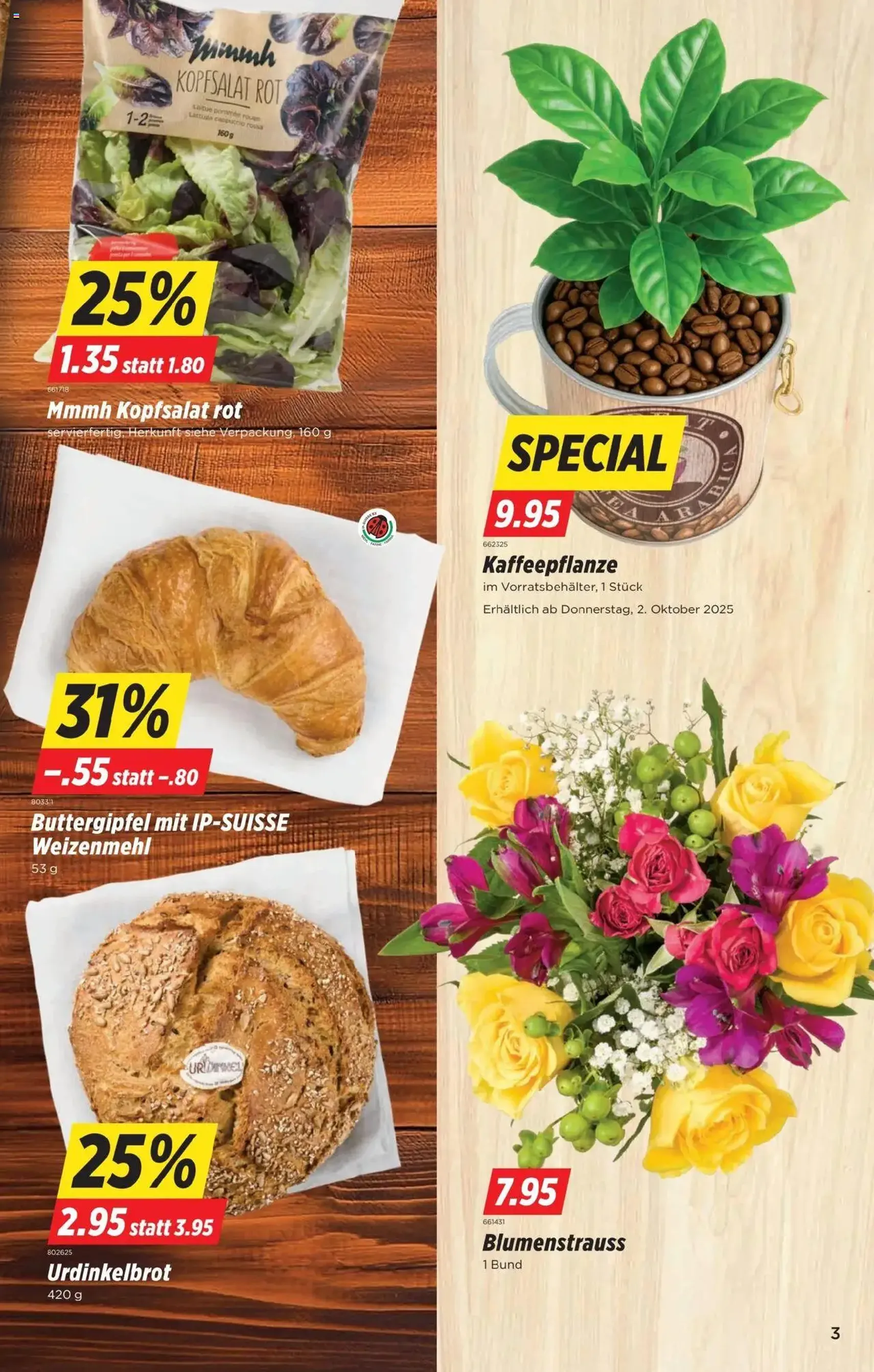 Denner Aktionen - Gültiger Prospekt ab 30.09.2025, Seite 3 von insgesamt 24