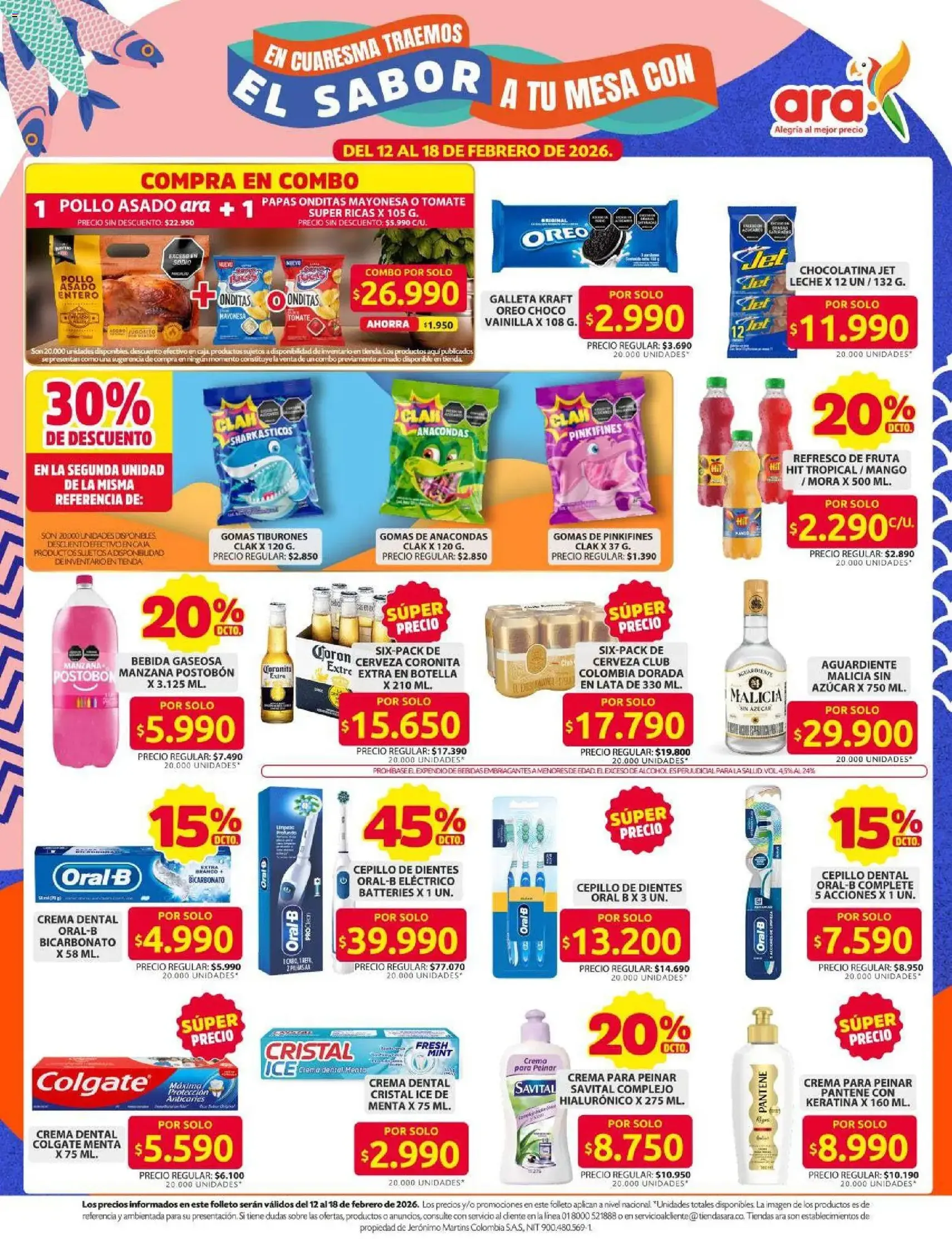Ara - Ahorra con precios bajos y ofertas en la canasta familiar - folleto válido desde 12/02/2026 página 3 de 10