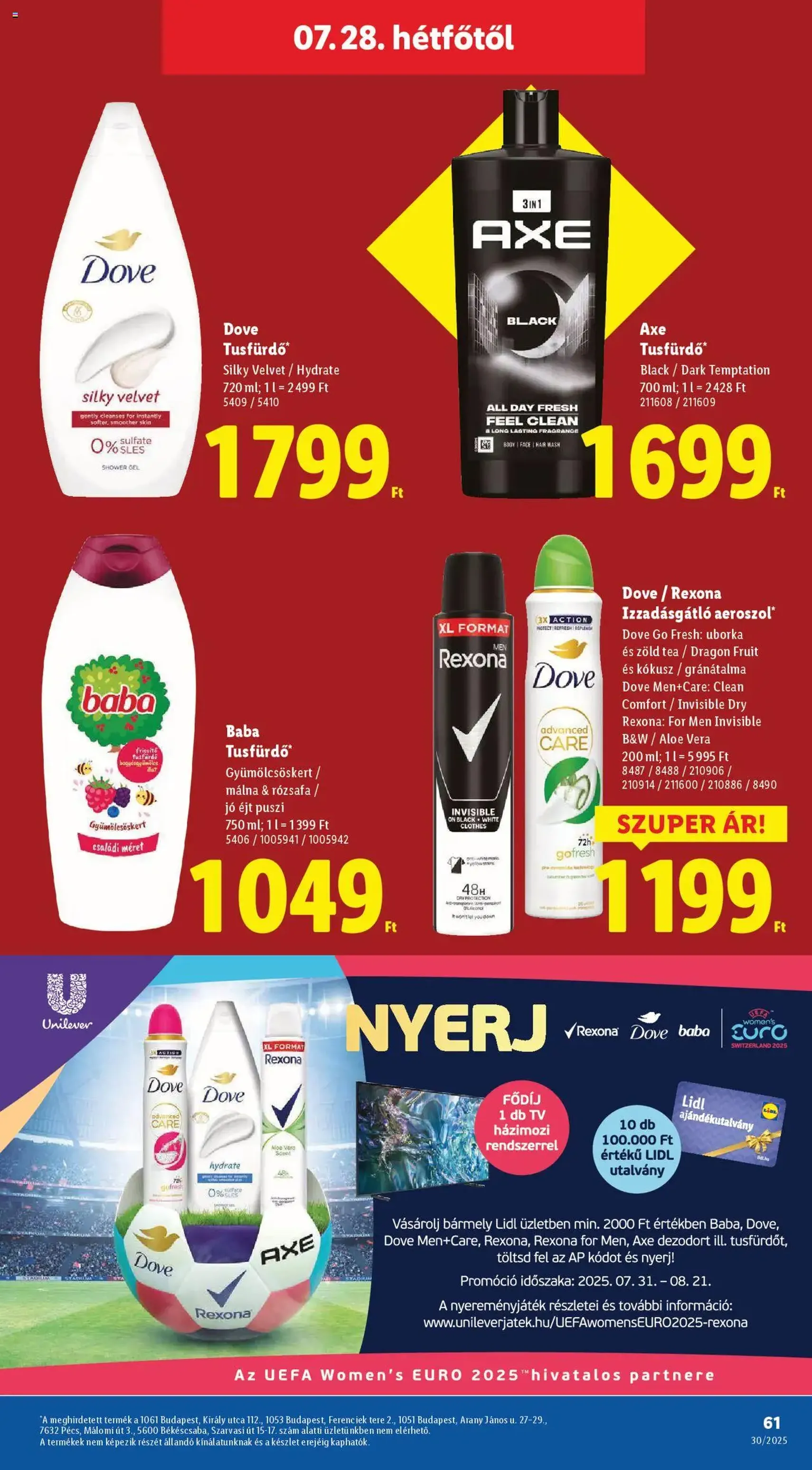 Lidl Akciós újság - 2025.07.24. érvényes szórólap 59 oldal 62 oldalból Lidl Akciós újság - 2025.07.24. érvényes szórólap 59 oldal 62 oldalból
