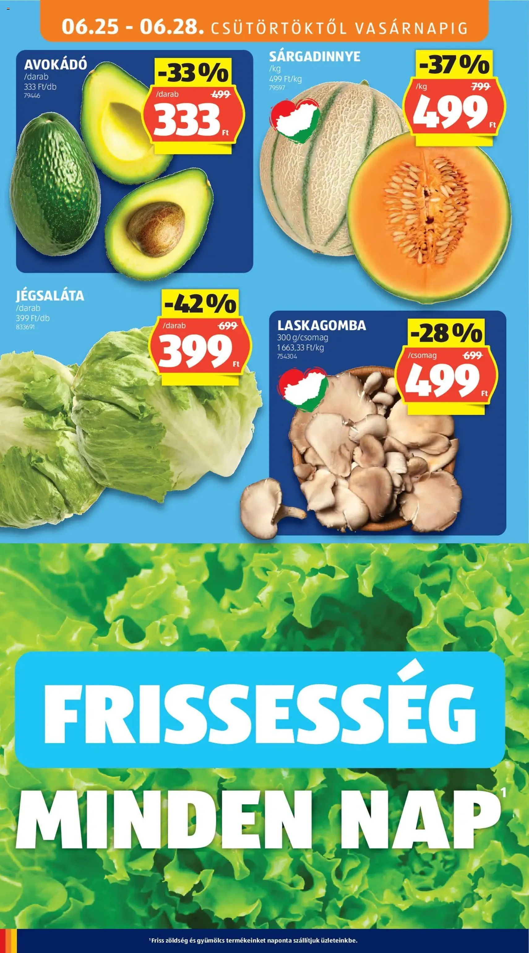 Aldi akciós újság - 2026.06.25. érvényes szórólap 10 oldal 62 oldalból