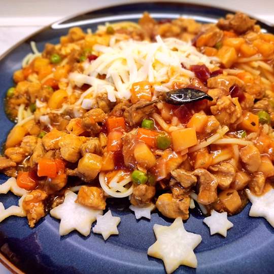 Podgląd przepisu Spaghetti z wieprzowiną