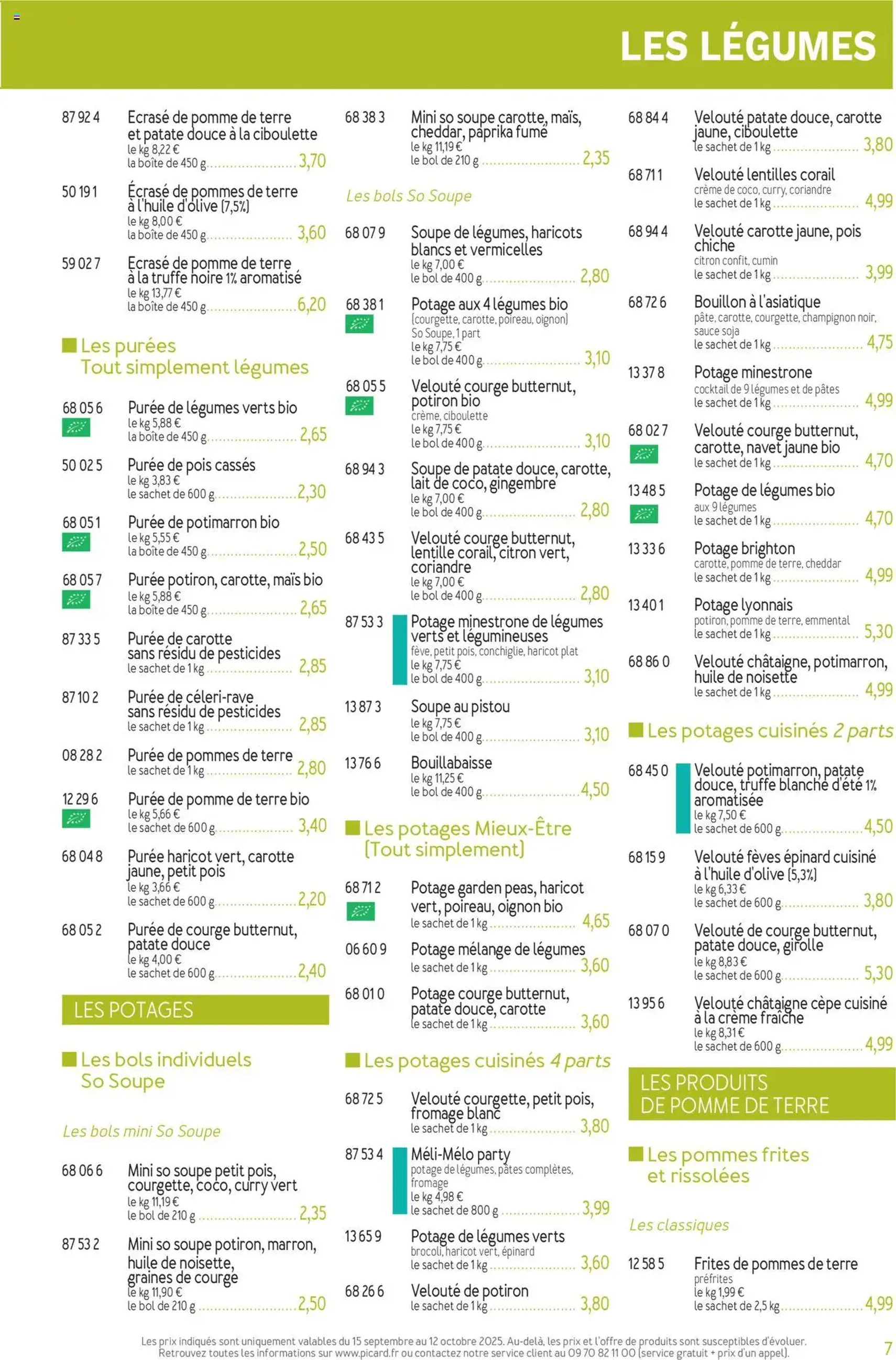 Picard catalogue - brochure valable à partir du 15/09/2025, page 7 sur 36 Picard catalogue - brochure valable à partir du 15/09/2025, page 7 sur 36