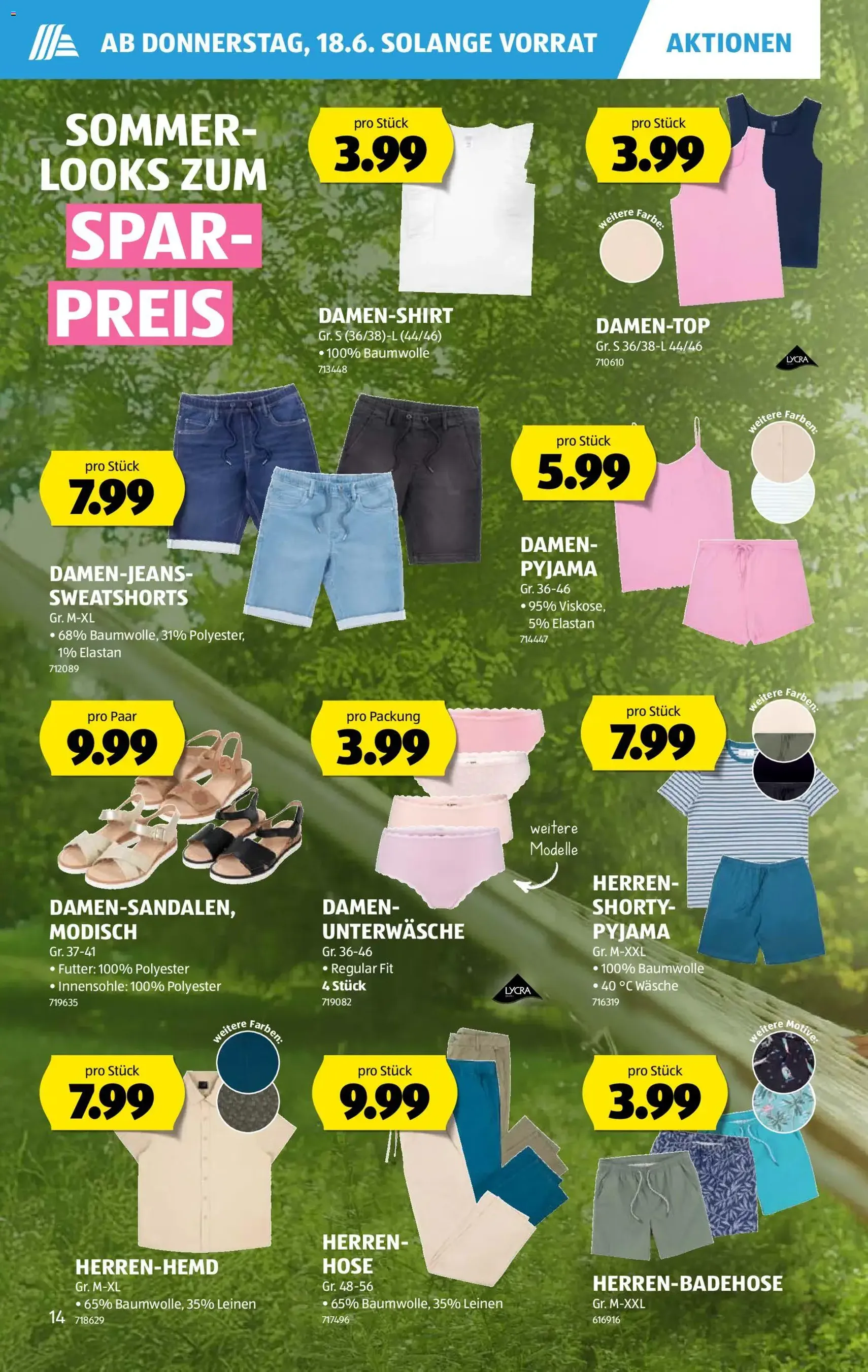 Aldi aktionen - Gültiger Prospekt ab 18.06.2026, Seite 14 von insgesamt 44