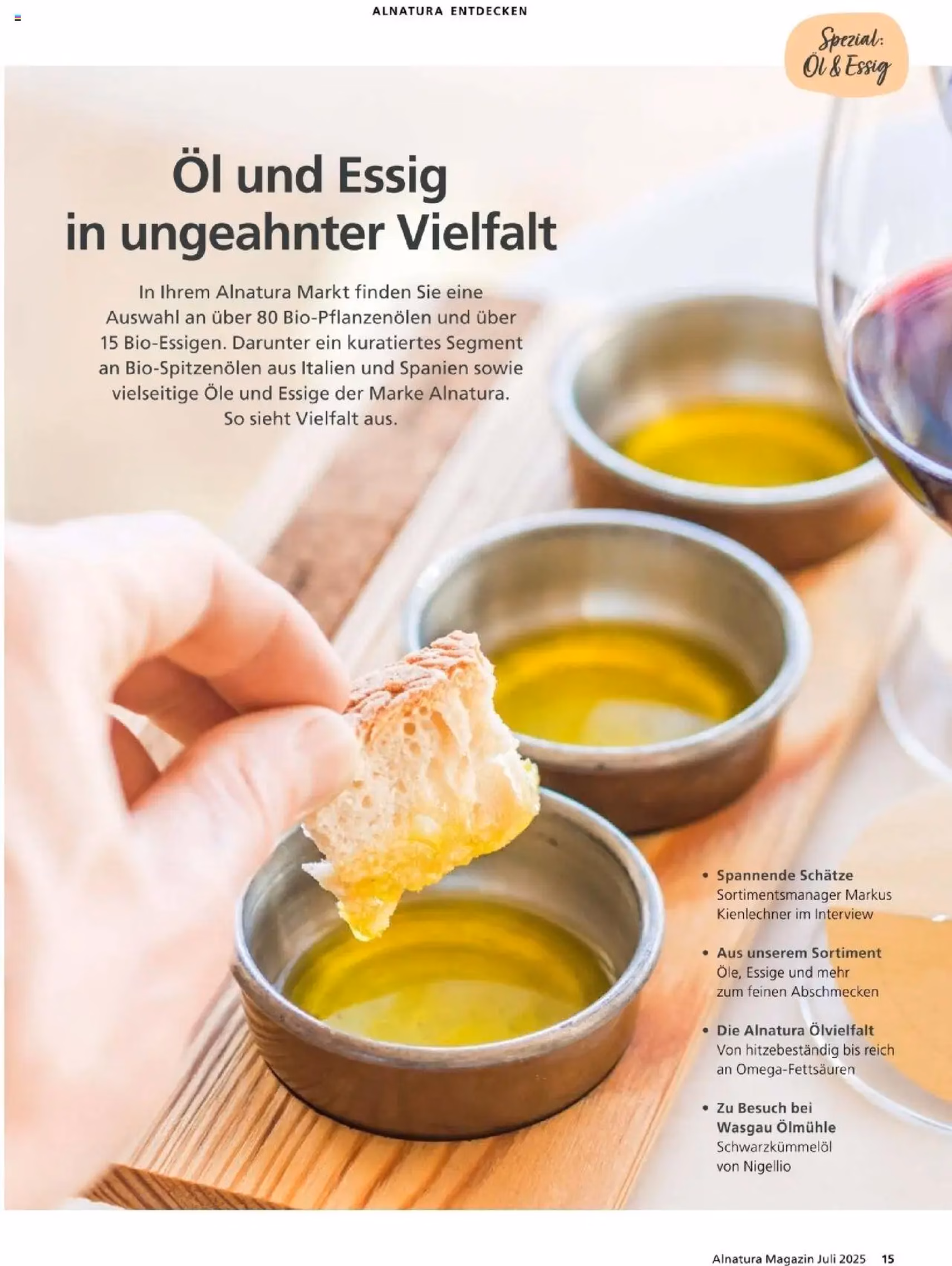 Alnatura Prospekt - Gültiger Prospekt ab 01.07.2025, Seite 15 von insgesamt 60