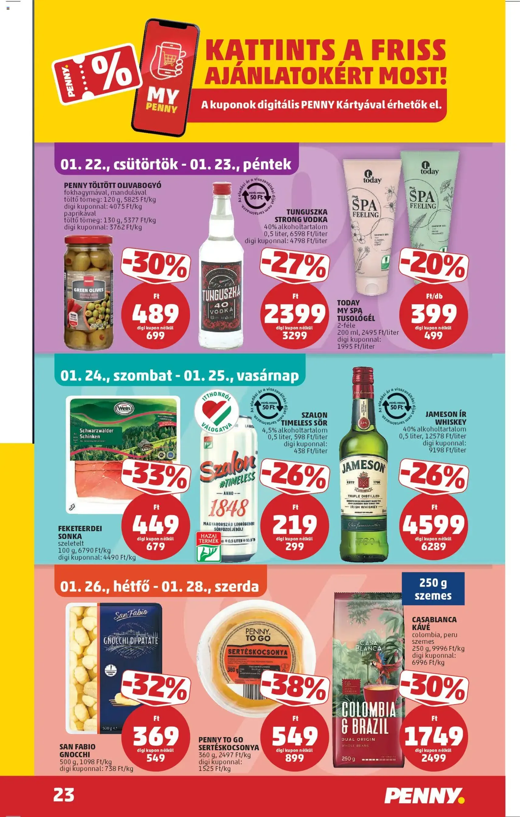 PENNY Akciós újság - 2026.01.22. érvényes szórólap 27 oldal 36 oldalból