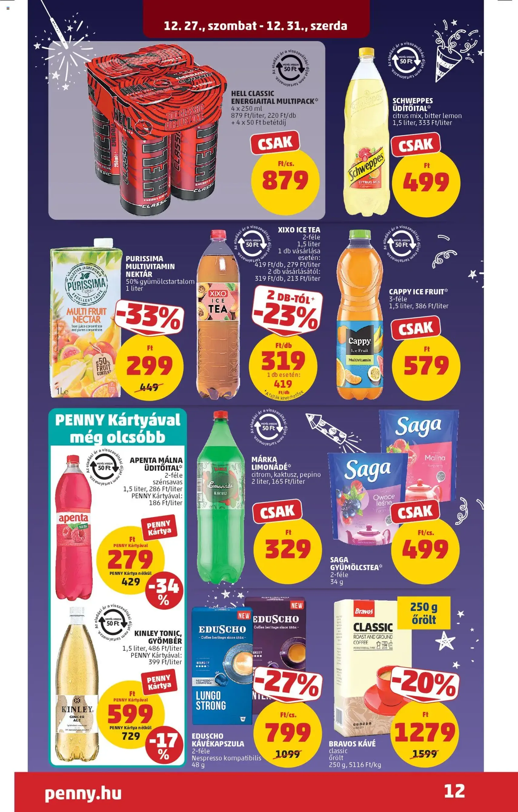 PENNY Akciós újság - 2025.12.27. érvényes szórólap 16 oldal 30 oldalból