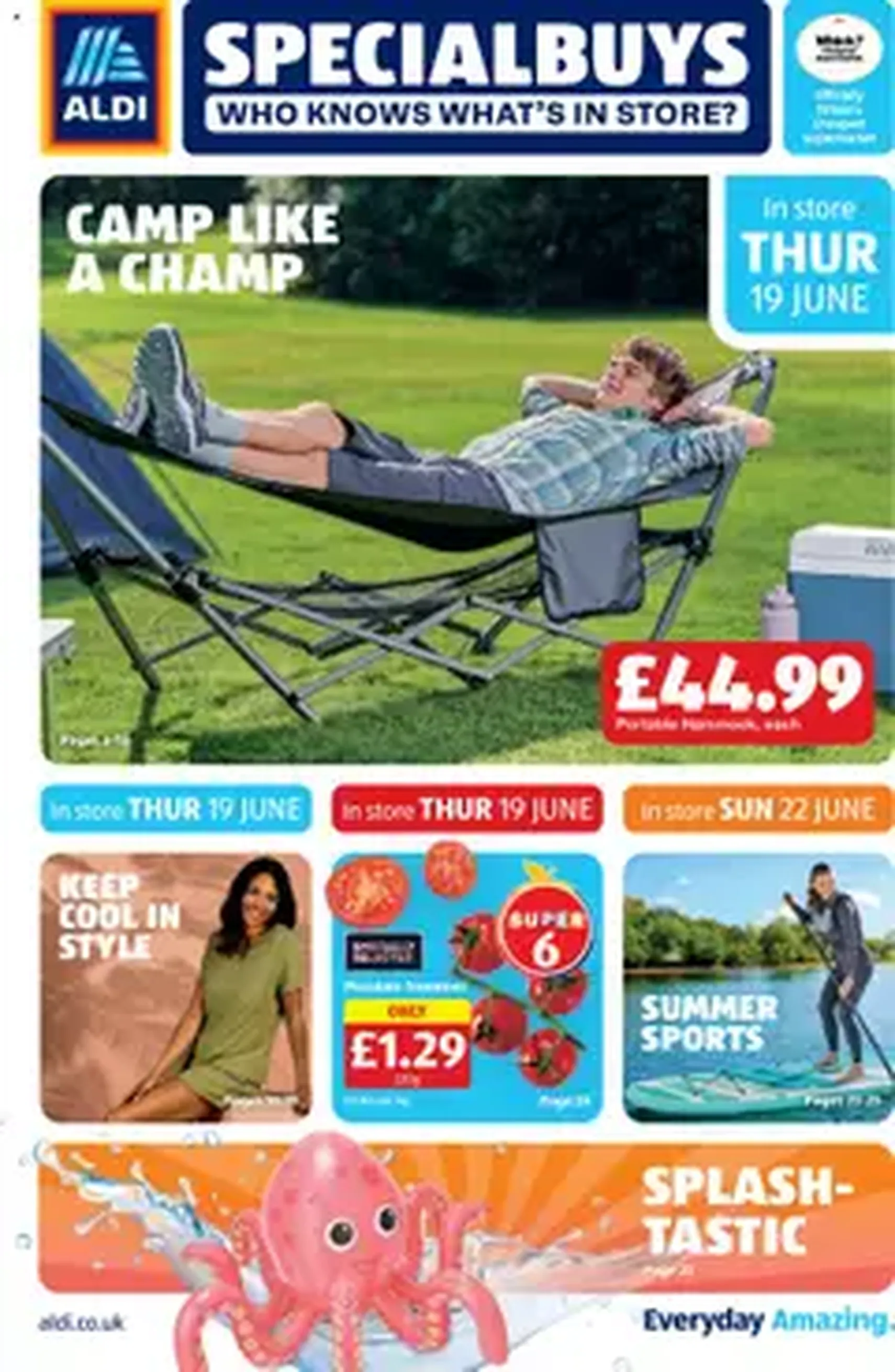 Aldi - Weekly offers UK Specialbuys - valid flyer from 19/06/2025, page 1 of 1