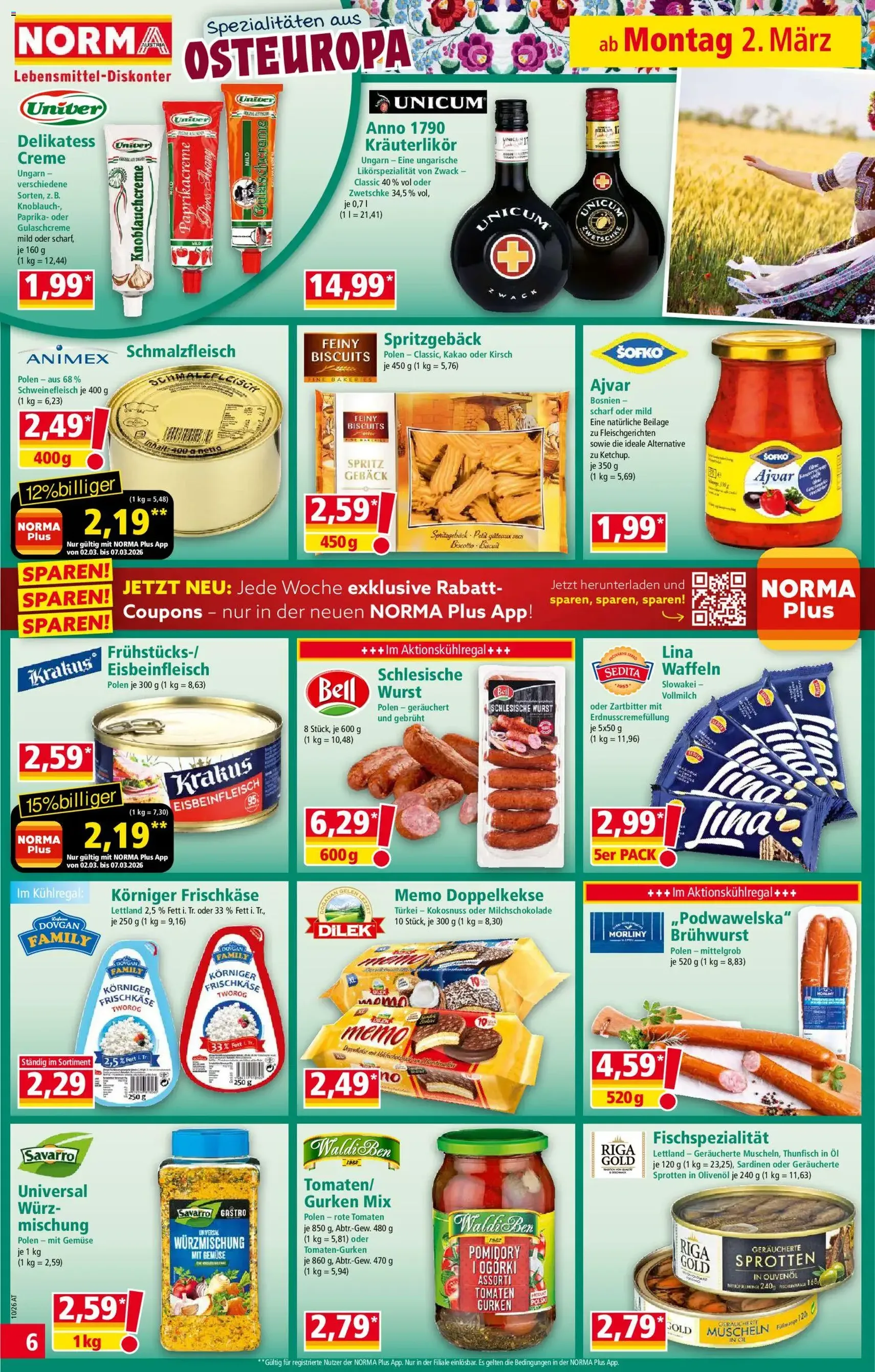 Norma Flugblatt - Gültiger Prospekt ab 02.03.2026, Seite 6 von insgesamt 20