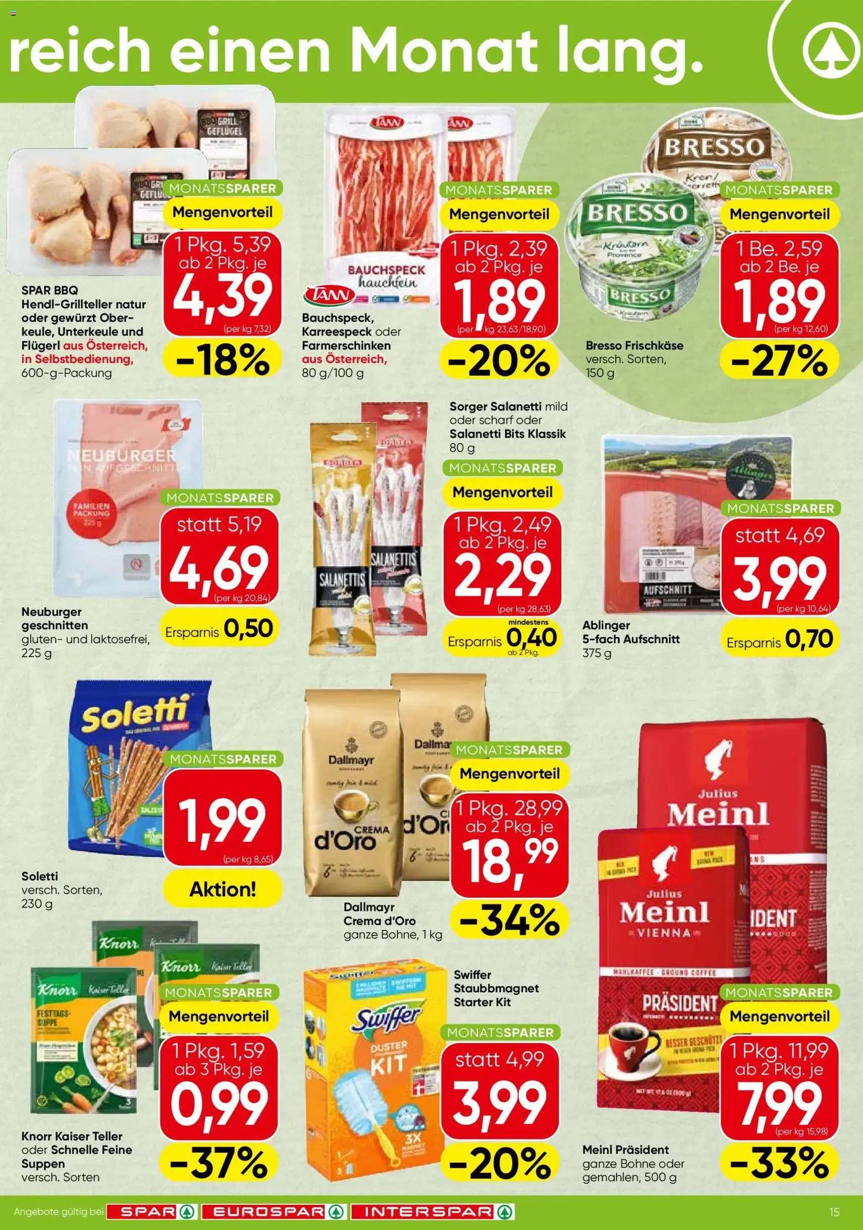Spar - Flugblatt - Gültiger Prospekt ab 03.09.2026, Seite 15 von insgesamt 16