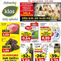 Klas leták - náhľad letáku platný od 05.10.2026