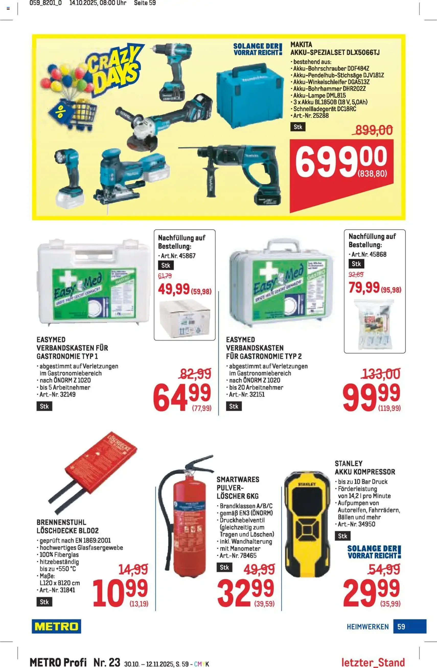 Metro angebote Profi - Gültiger Prospekt ab 30.10.2025, Seite 59 von insgesamt 64 Metro angebote Profi - Gültiger Prospekt ab 30.10.2025, Seite 59 von insgesamt 64