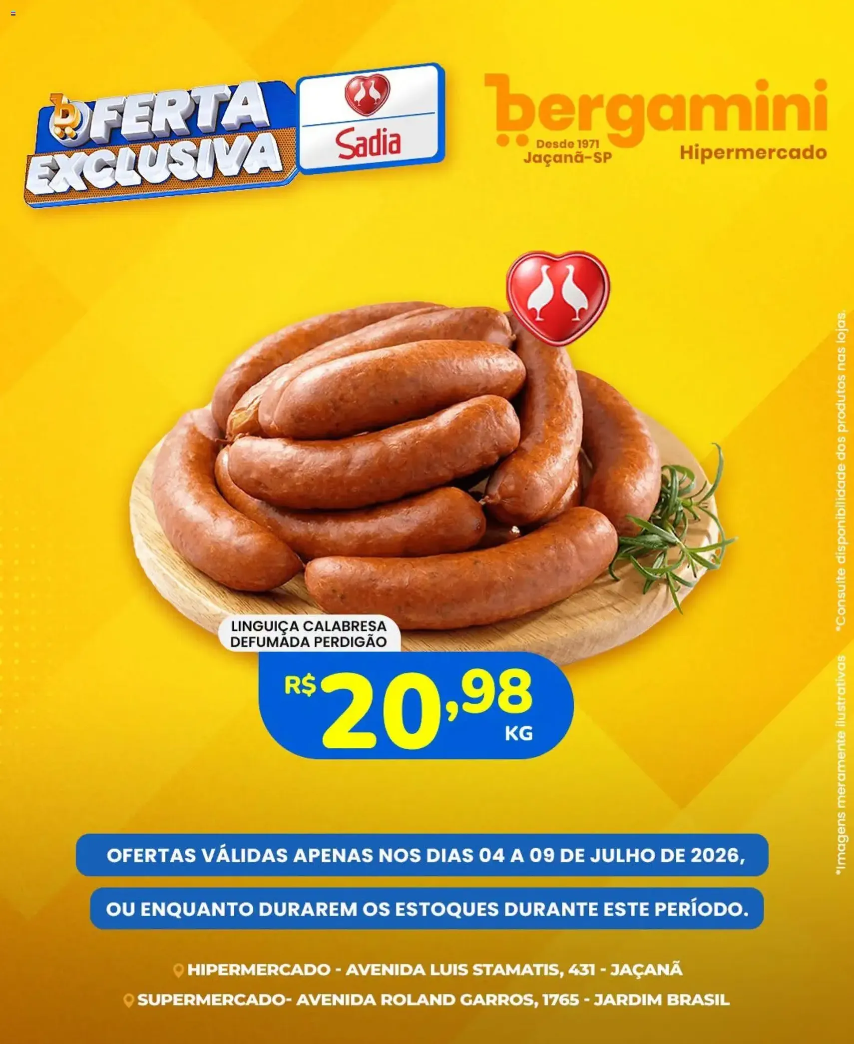 Supermercado Bergamini ofertas Sadia e a Perdigão - folheto válido a partir de 04/07/2026 página 5 de 6