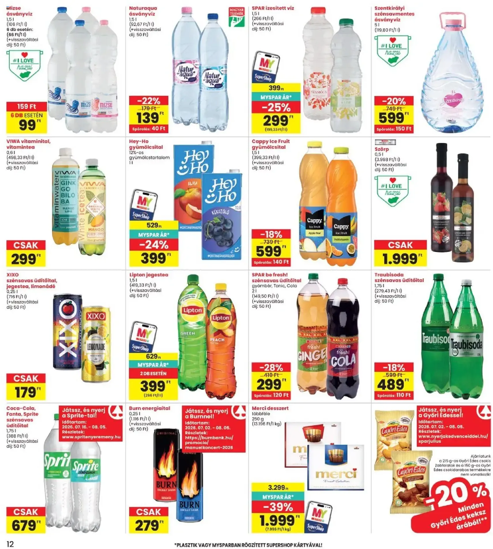 Interspar akciós újság - 2026.07.16. érvényes szórólap 12 oldal 20 oldalból