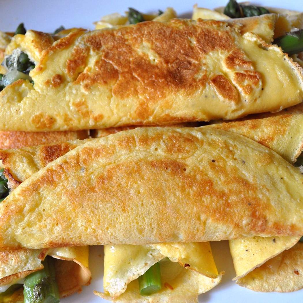 Crepes con Asparagi e Prosciutto