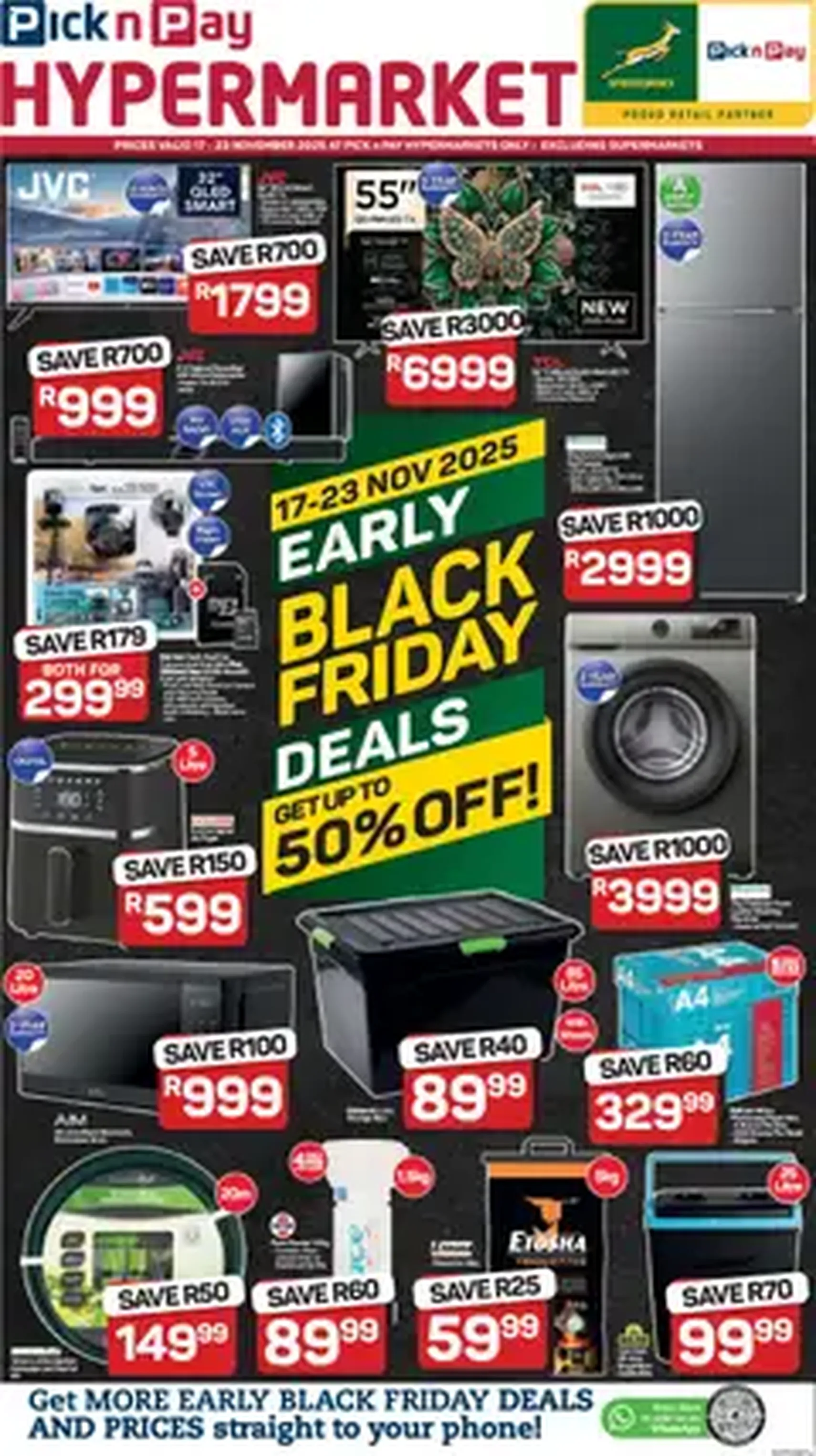 Pick n Pay Black Friday - valid flyer from 17/11/2025, page 1 of 1