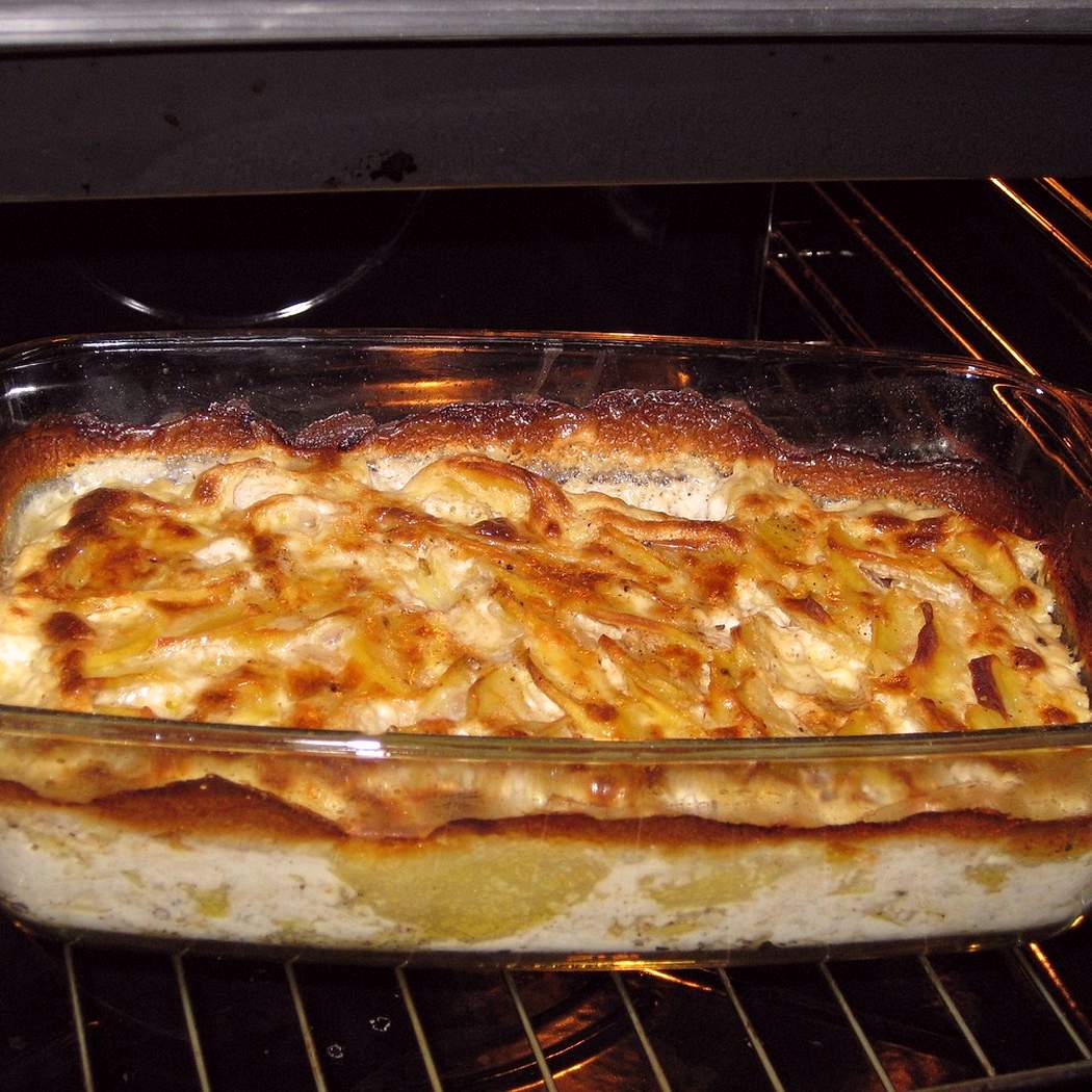 Sajtos krémes krémes burgonya gratin recept
