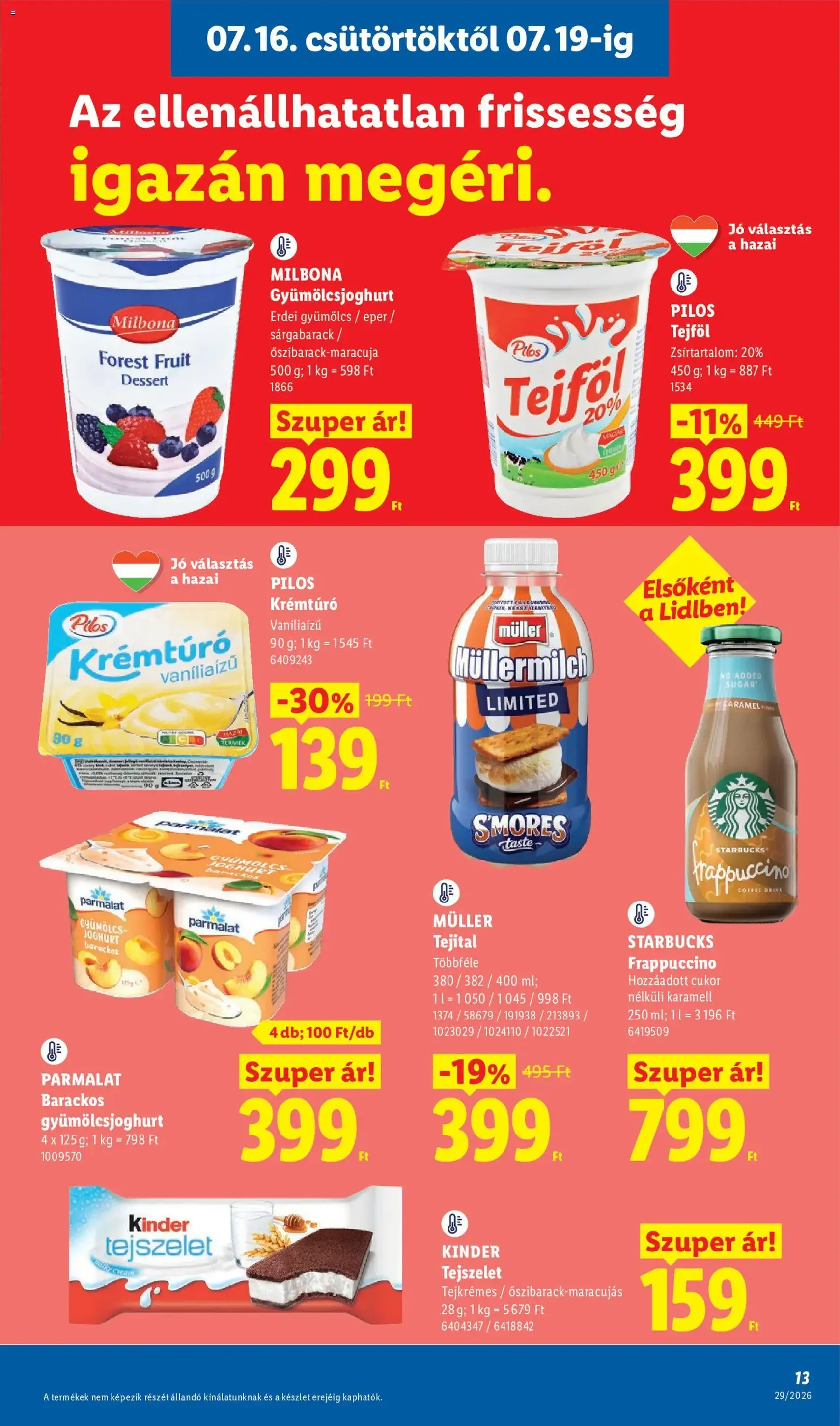 Lidl akciós újság - 2026.07.16. érvényes szórólap 13 oldal 88 oldalból
