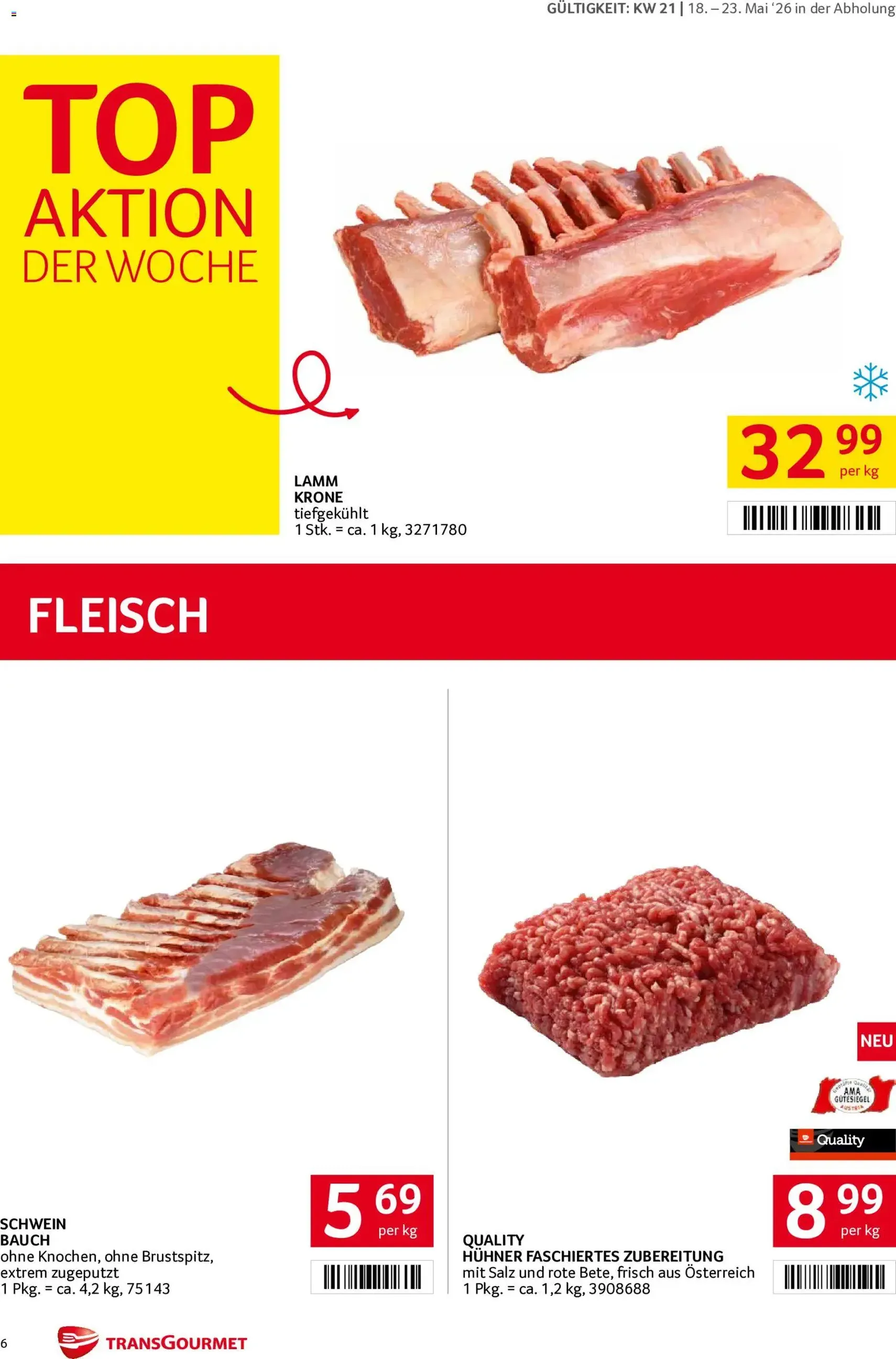 Transgourmet Flugblatt - Gültiger Prospekt ab 18.05.2026, Seite 6 von insgesamt 32