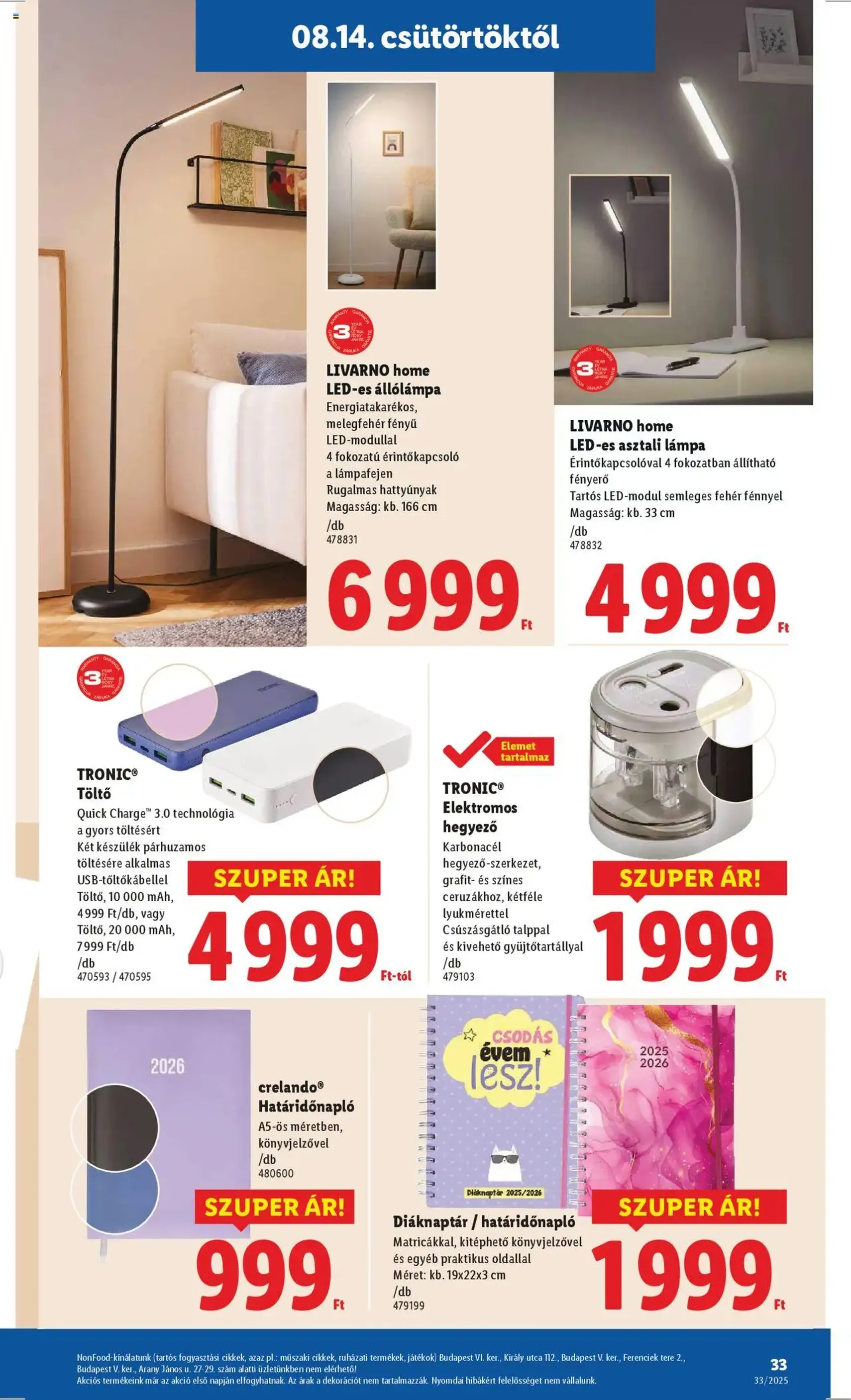 Lidl Akciós újság - 2025.08.14. érvényes szórólap 33 oldal 64 oldalból