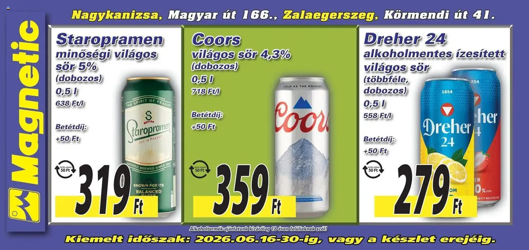 Magnetic Aktuális óriásplakátok - 2026.06.16. érvényes szórólap 6 oldal 6 oldalból