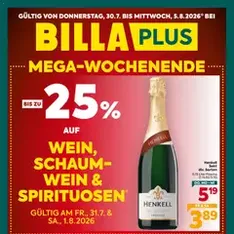 Billa Plus Flugblatt - Prospekt Vorschau gültig ab 30.07.2026